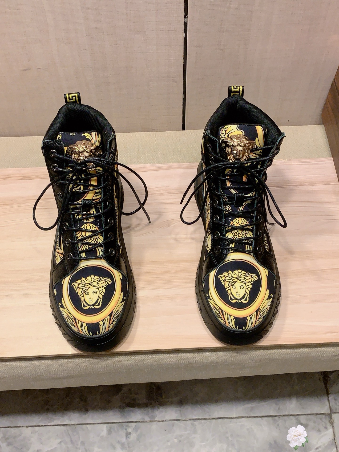 Versace Baroque High-Top Sneakers Multicolor