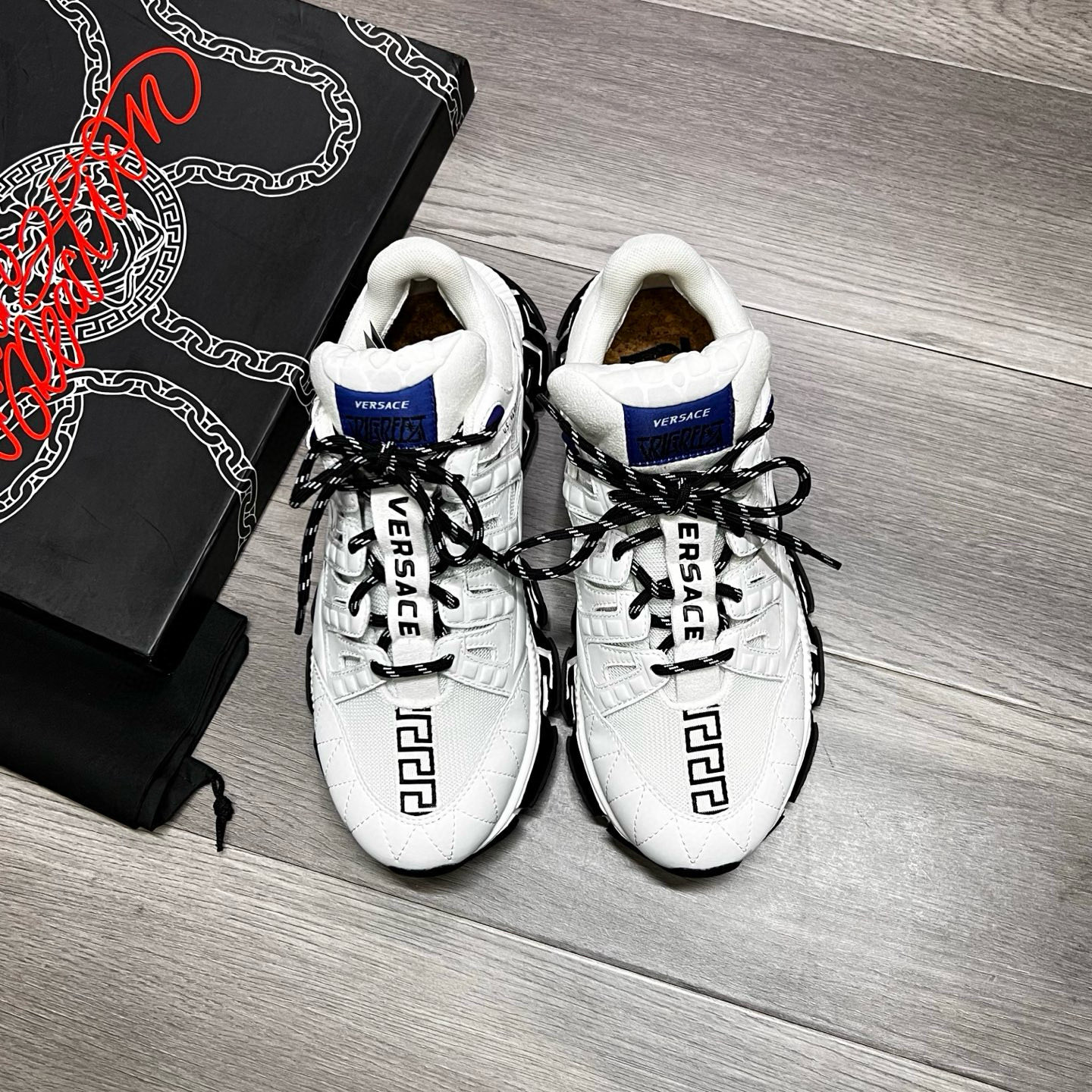 Versace Greca Chunky Sneakers White