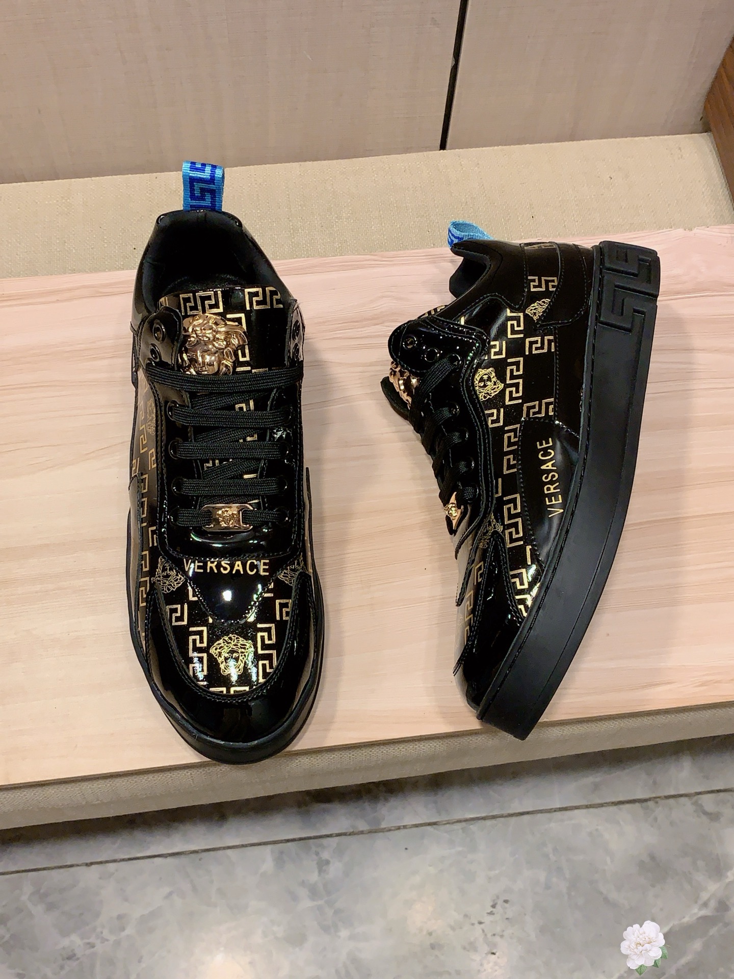 Versace Medusa Greca Low-Top Sneakers Black