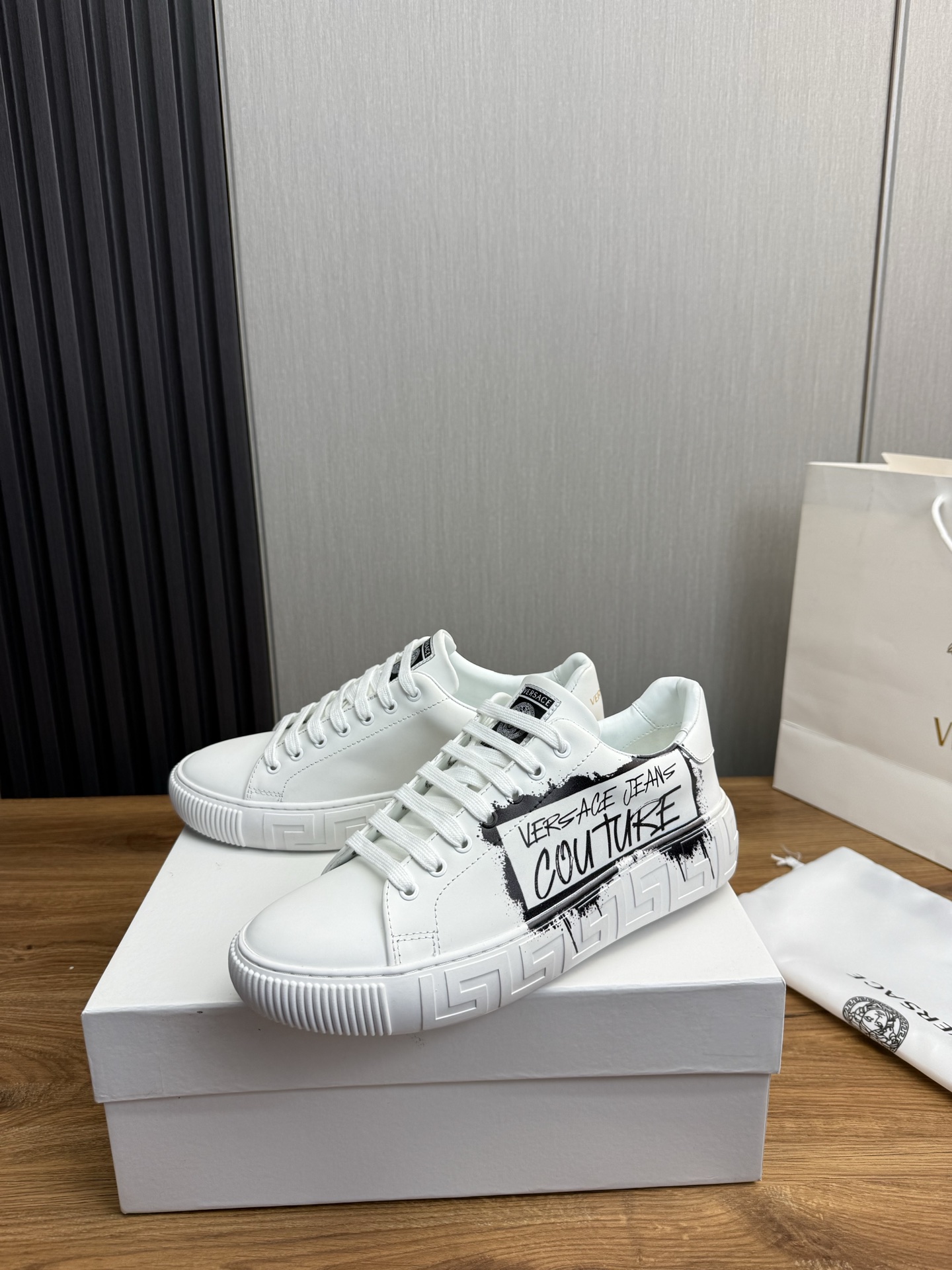 Versace Jeans Couture Leather Sneakers White