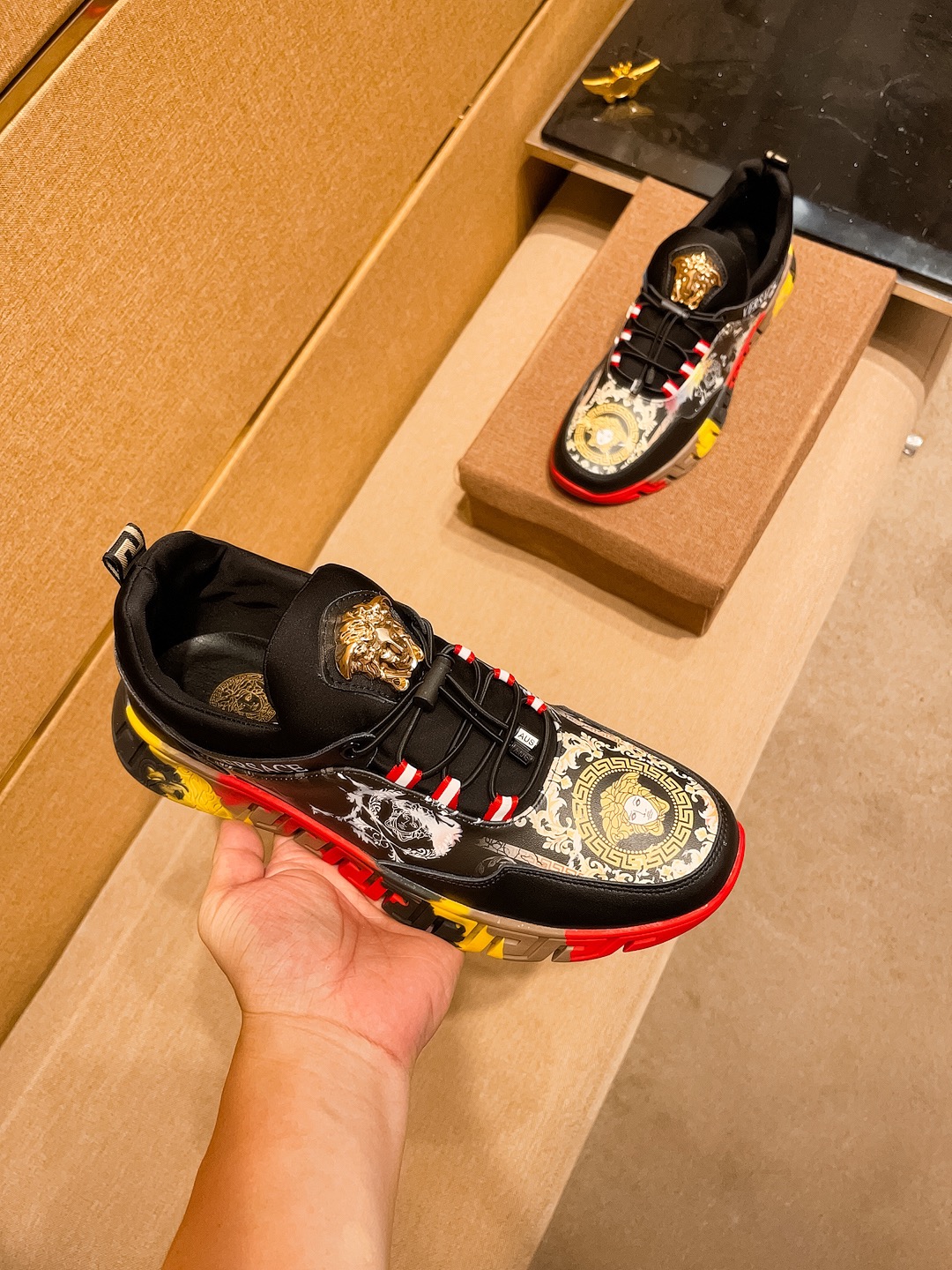 Versace Medusa Low-Top Sneakers Multicolor