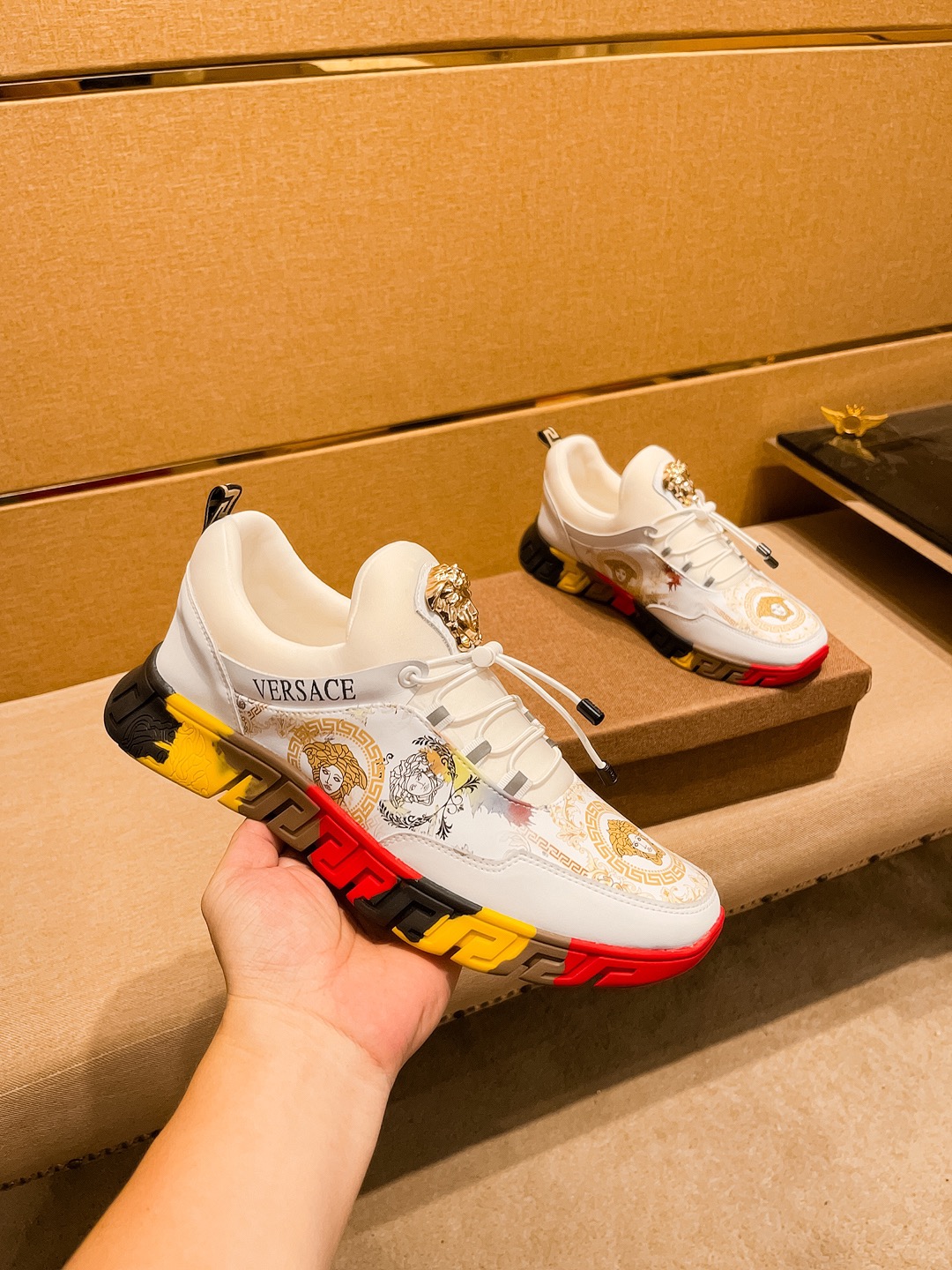 Versace Medusa Low-Top Sneakers Multicolor