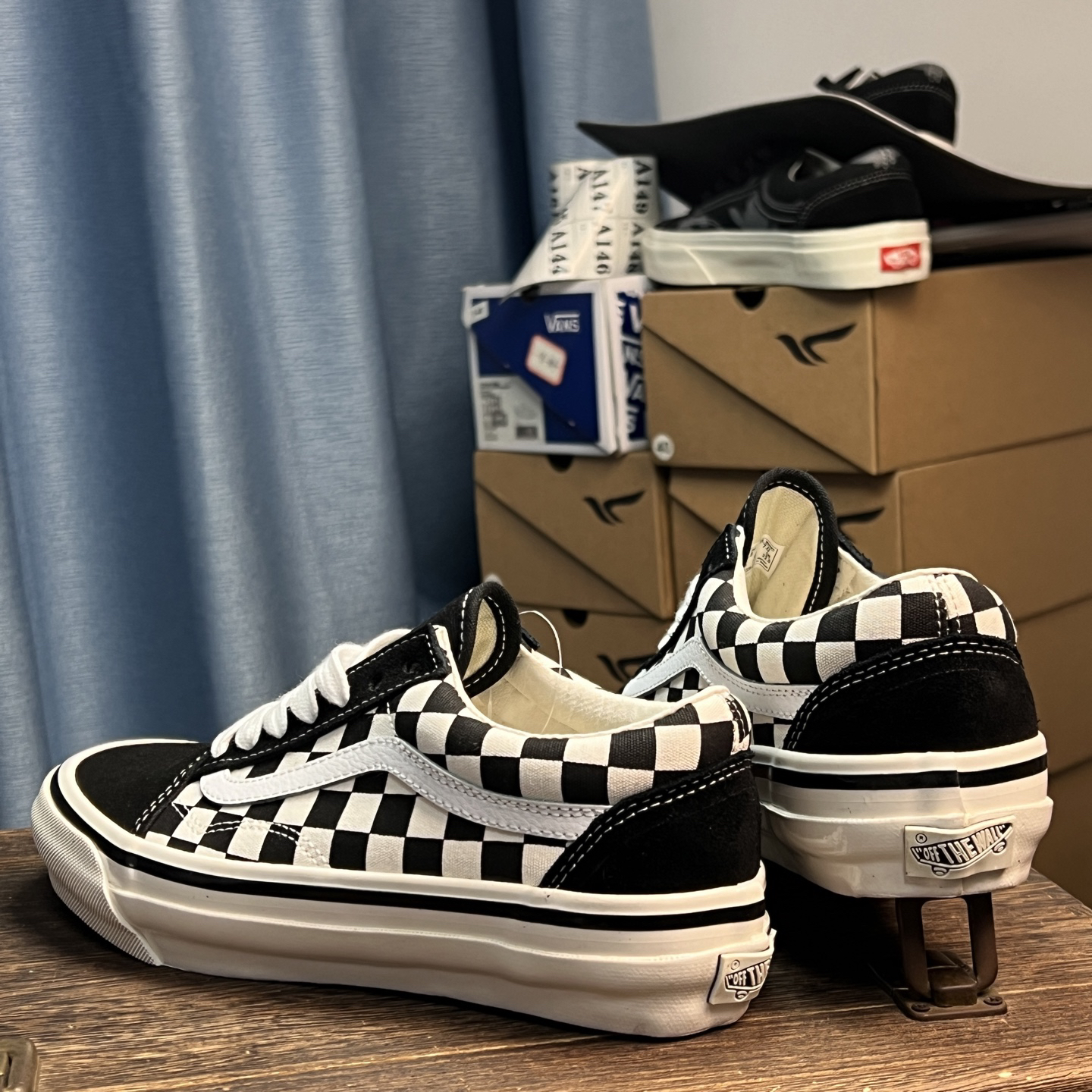 Vans Old Skool 36 DX Checkerboard Sneakers Black/White