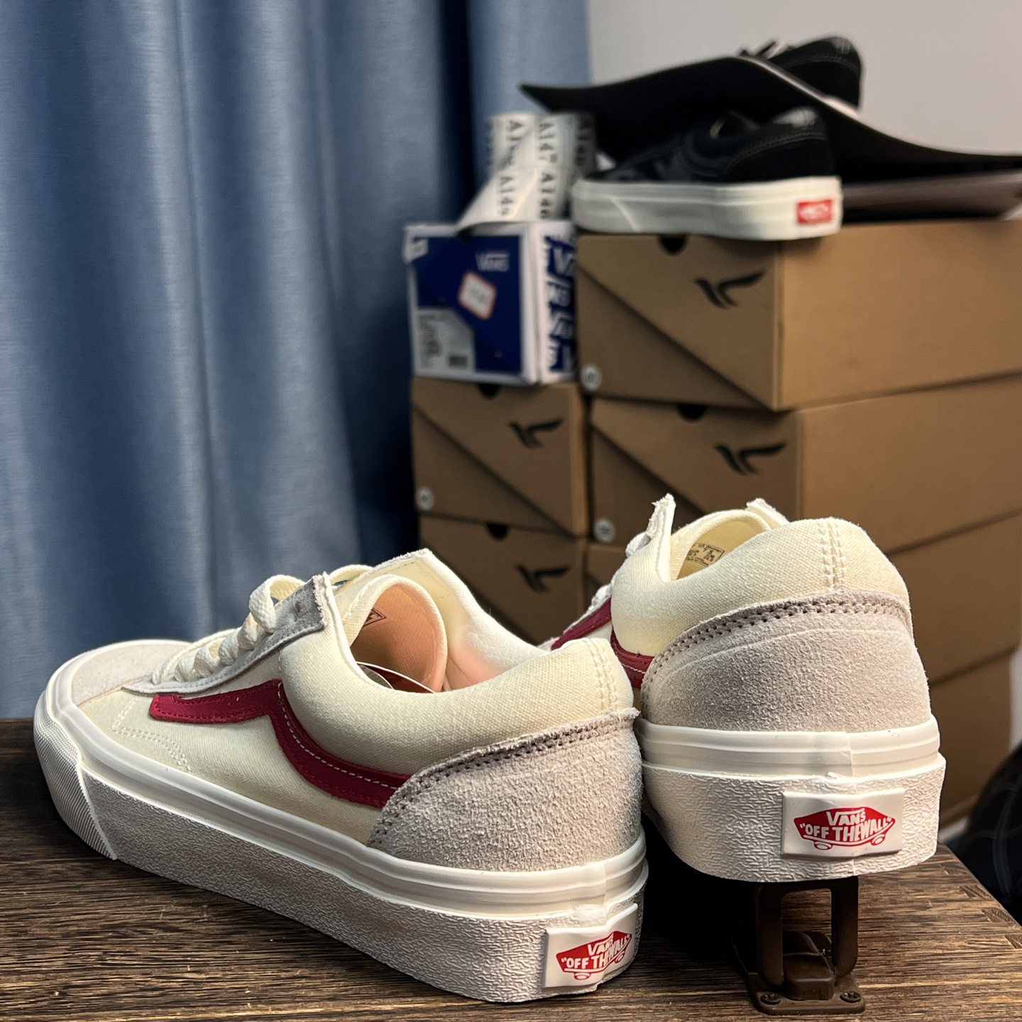 Vans Old Skool 36 Classic Skate Shoes Red/Off-White