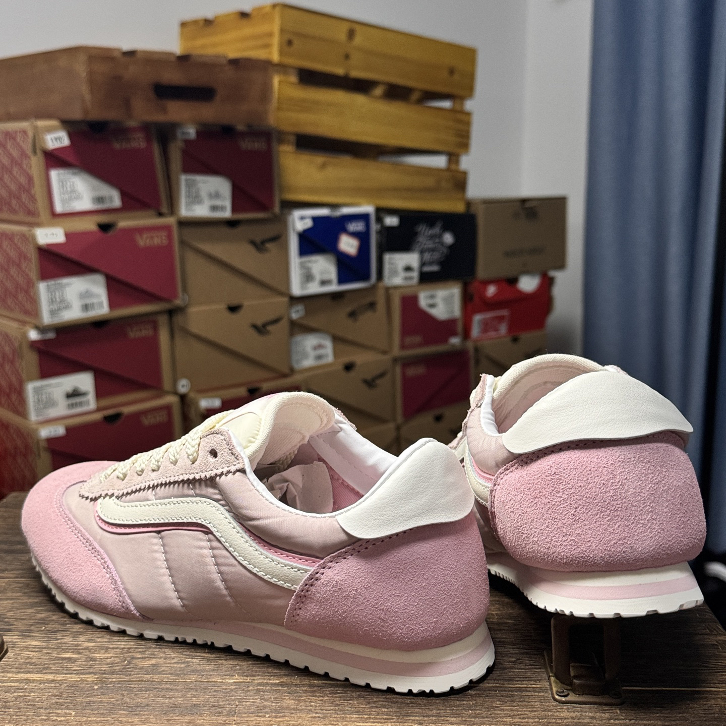 Vans Super LowPro Retro Thin-Sole Sneakers Pink