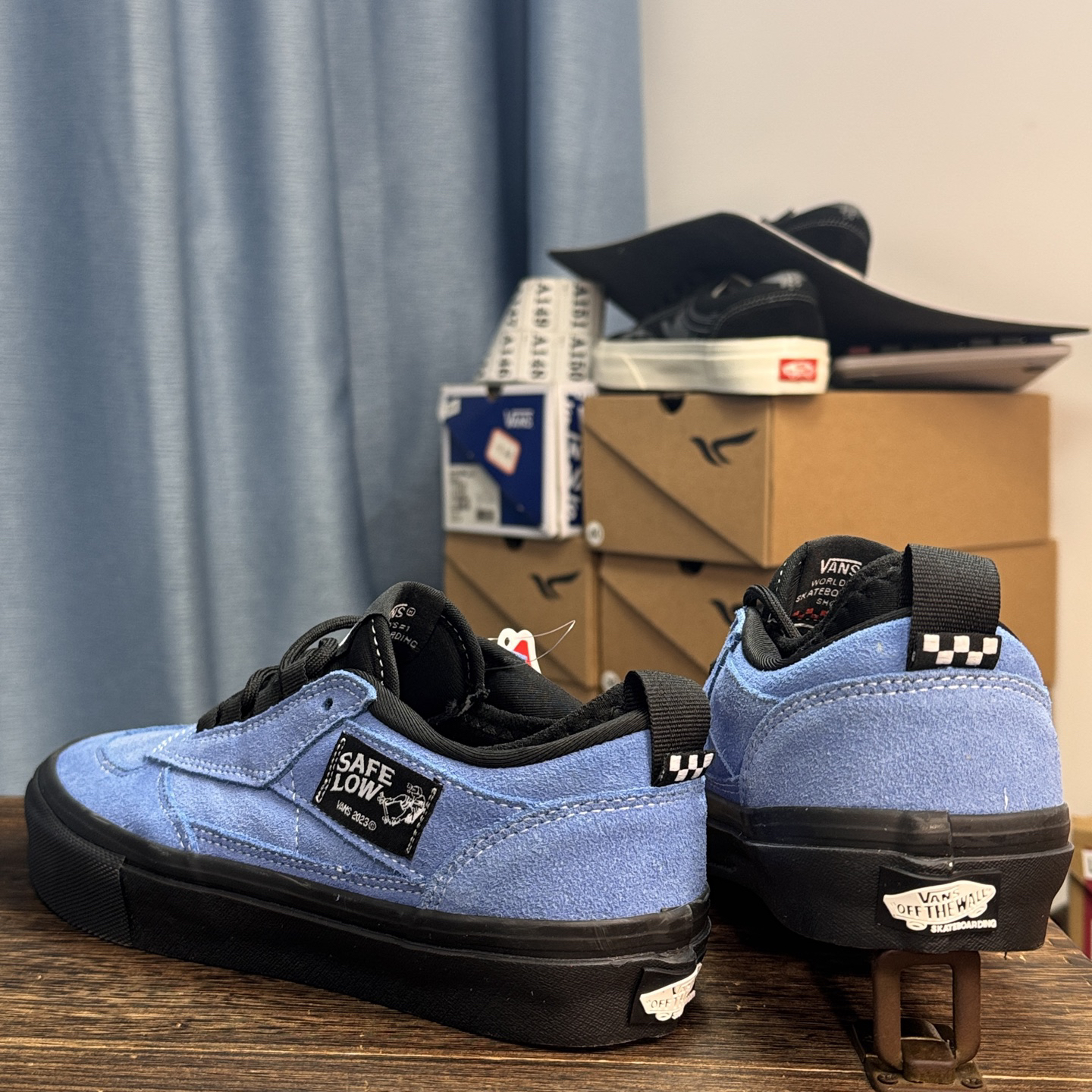 Vans Half Cab Skate Shoes Blue/Black