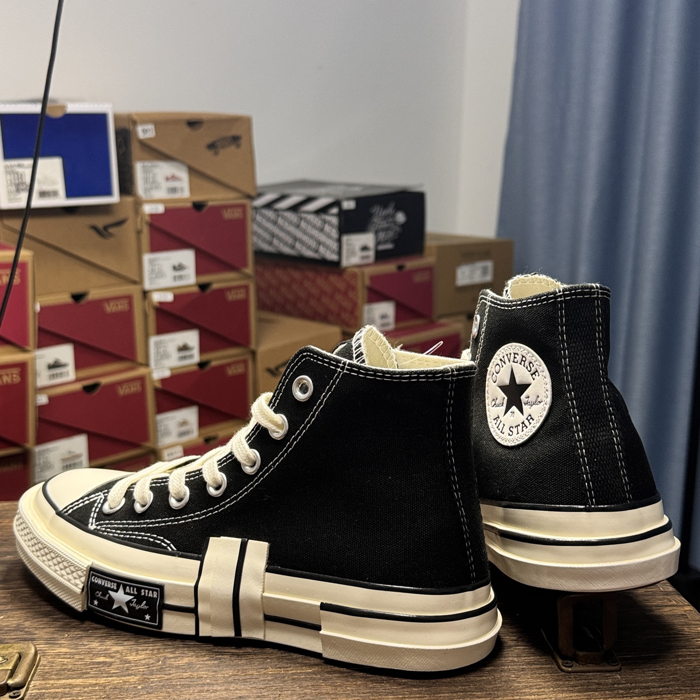 Converse Chuck 70 Patchwork Hi Canvas Sneakers Black