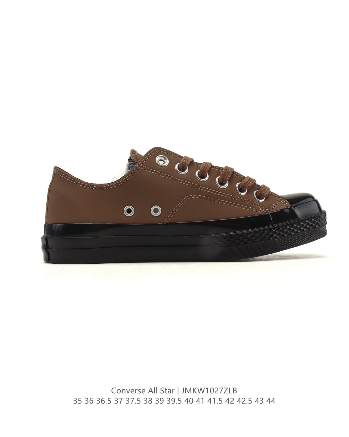 Converse All Star Low-Top Leather Sneakers Brown