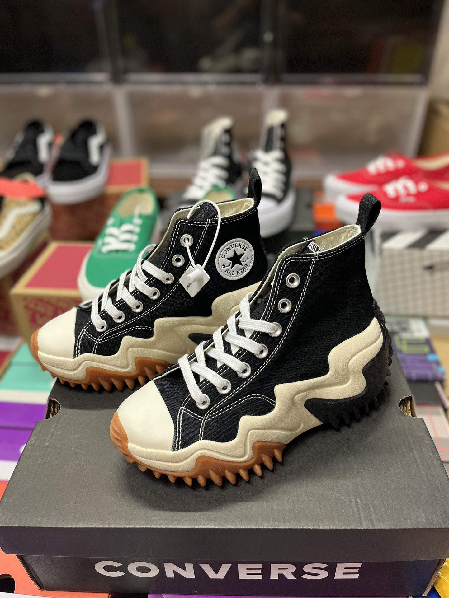 Converse Run Star Motion Platform High-Top Sneakers Black