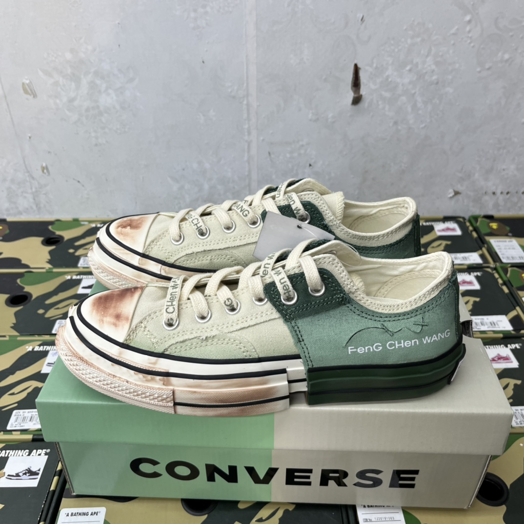 Converse x Feng Chen Wang 2-in-1 Chuck 70 Sneakers Green