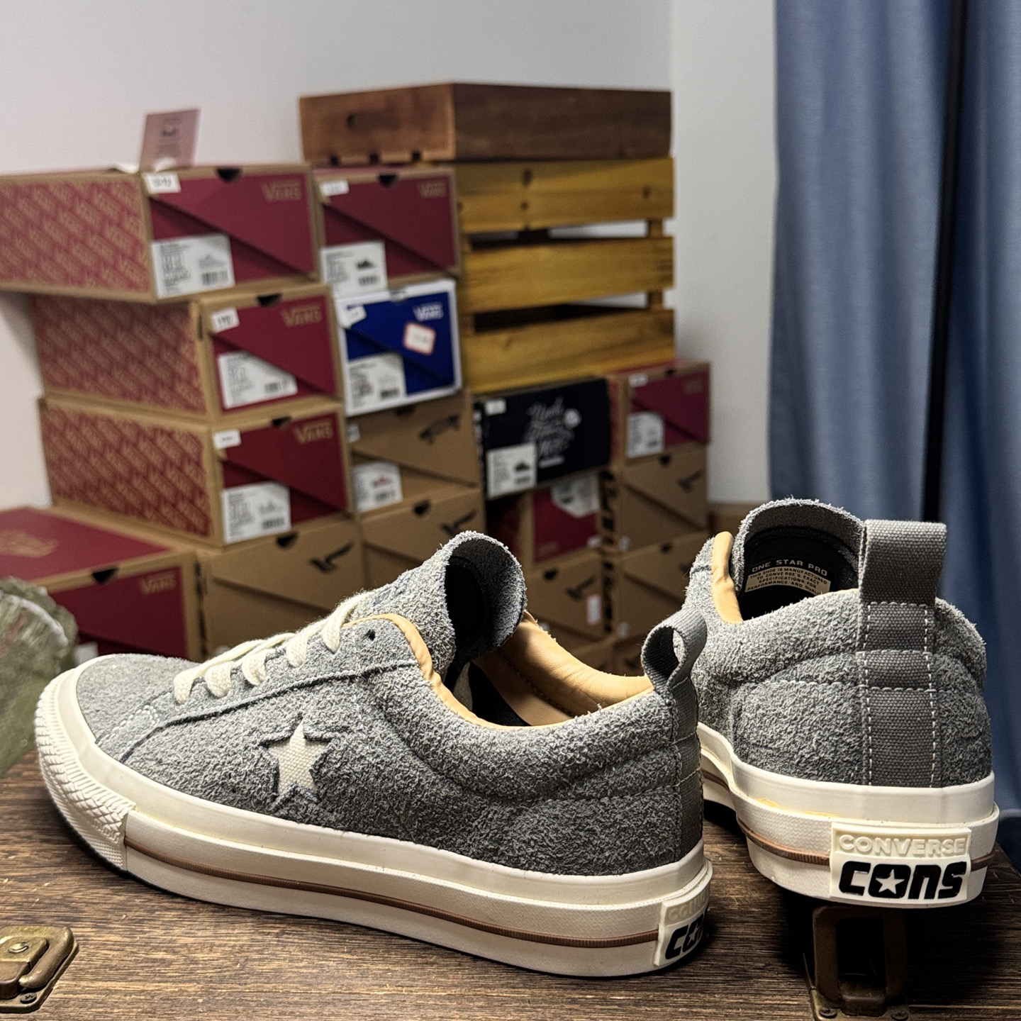 Converse One Star Pro Suede Skate Shoes Grey