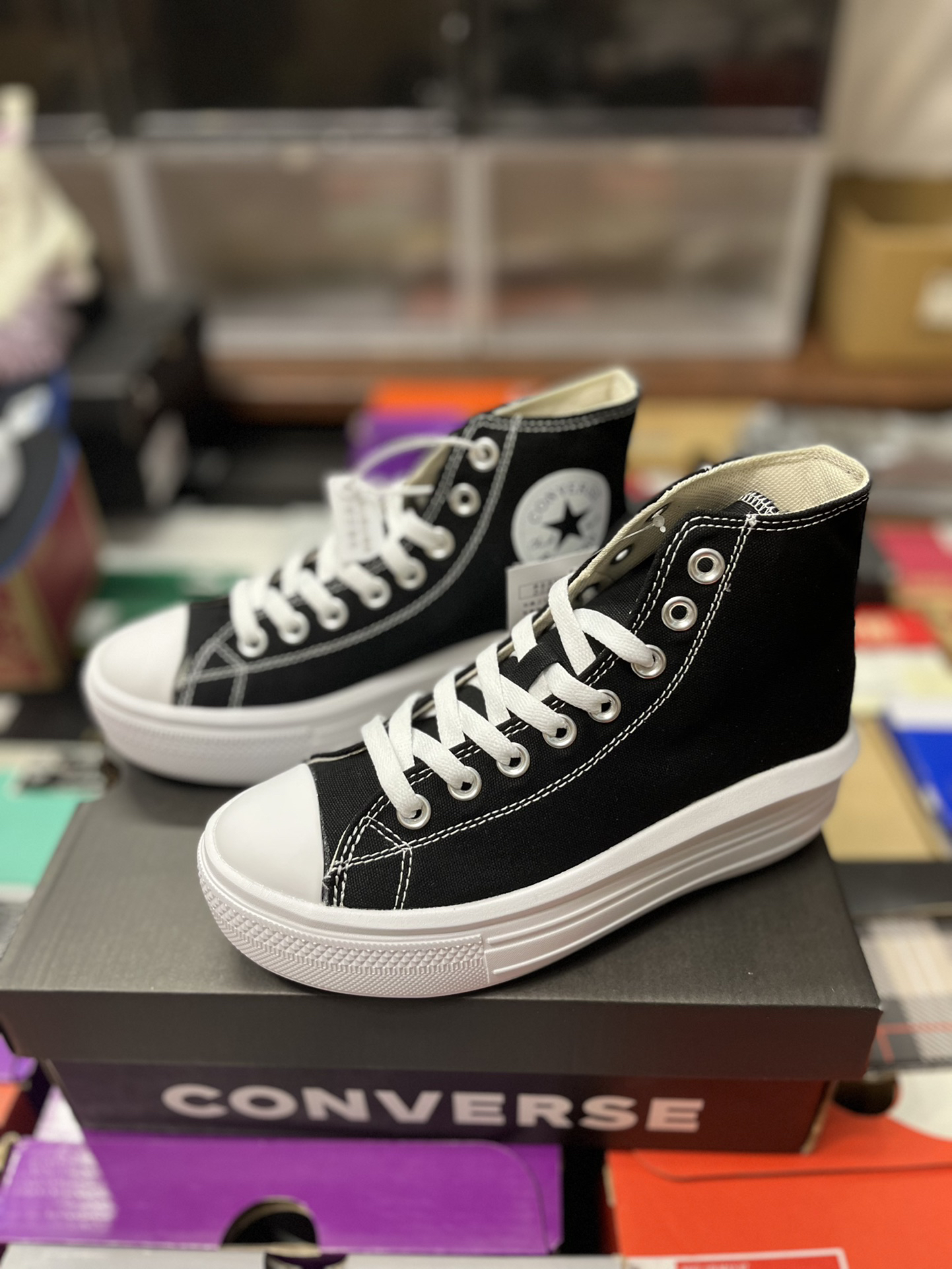 Converse Chuck Taylor All Star Move Platform High-Top Sneakers Black