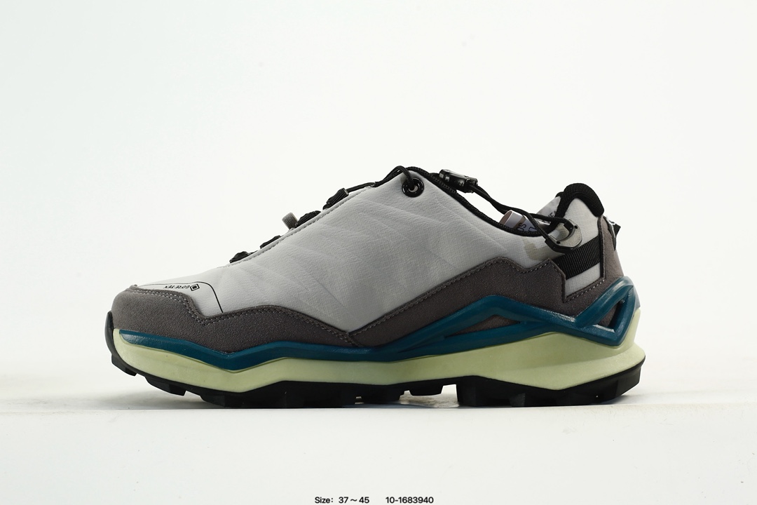Lowa GORE-TEX Vibram Hiking Shoes Grey/Blue/Black
