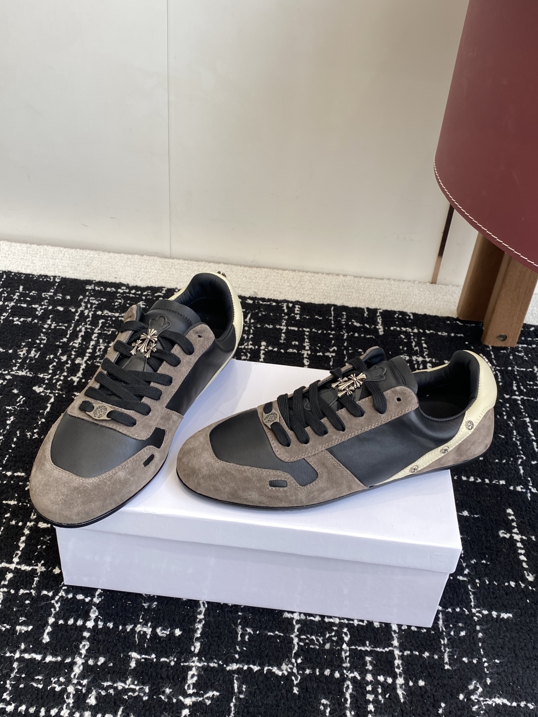 Rick Owens Low-Top Trainers Black/Khaki