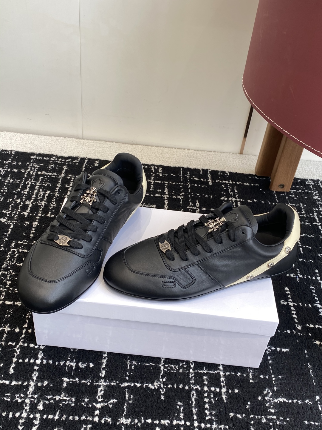 Rick Owens x Chrome Hearts Trainer Black/Beige