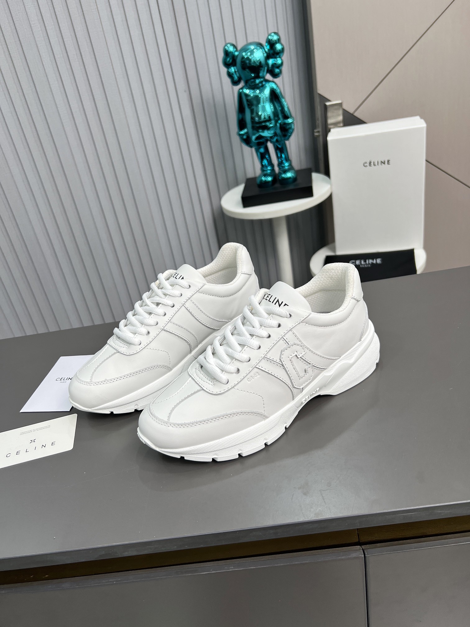 Celine Chunky Dad Sneakers White