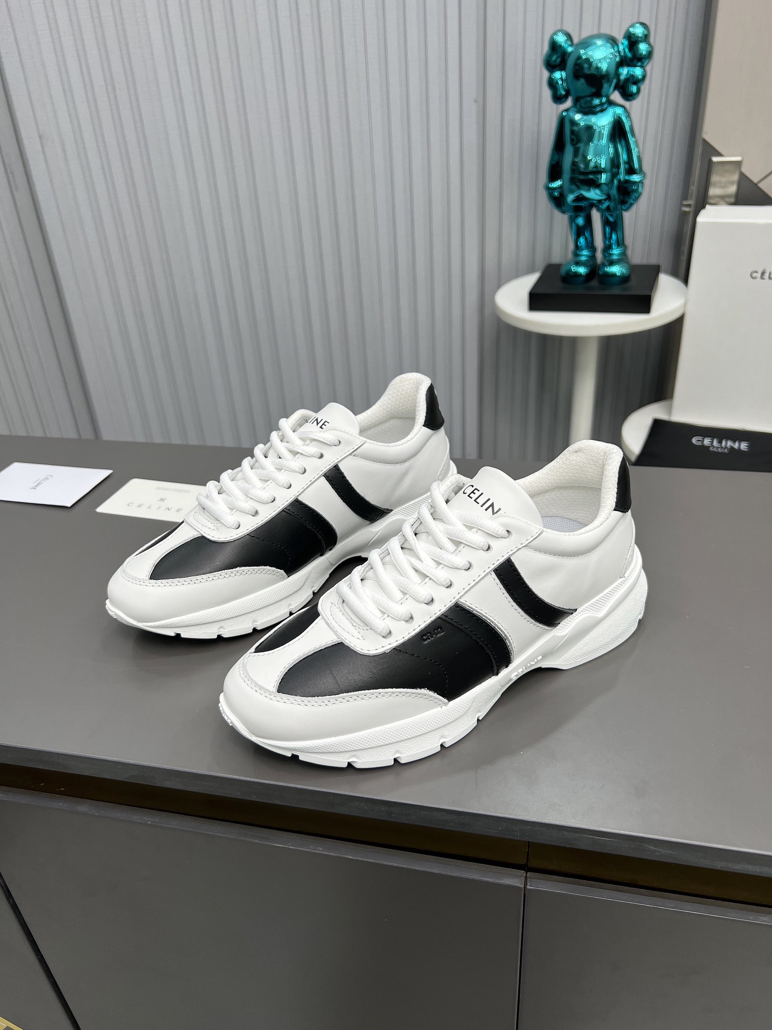 Celine Chunky Dad Sneakers White/Black