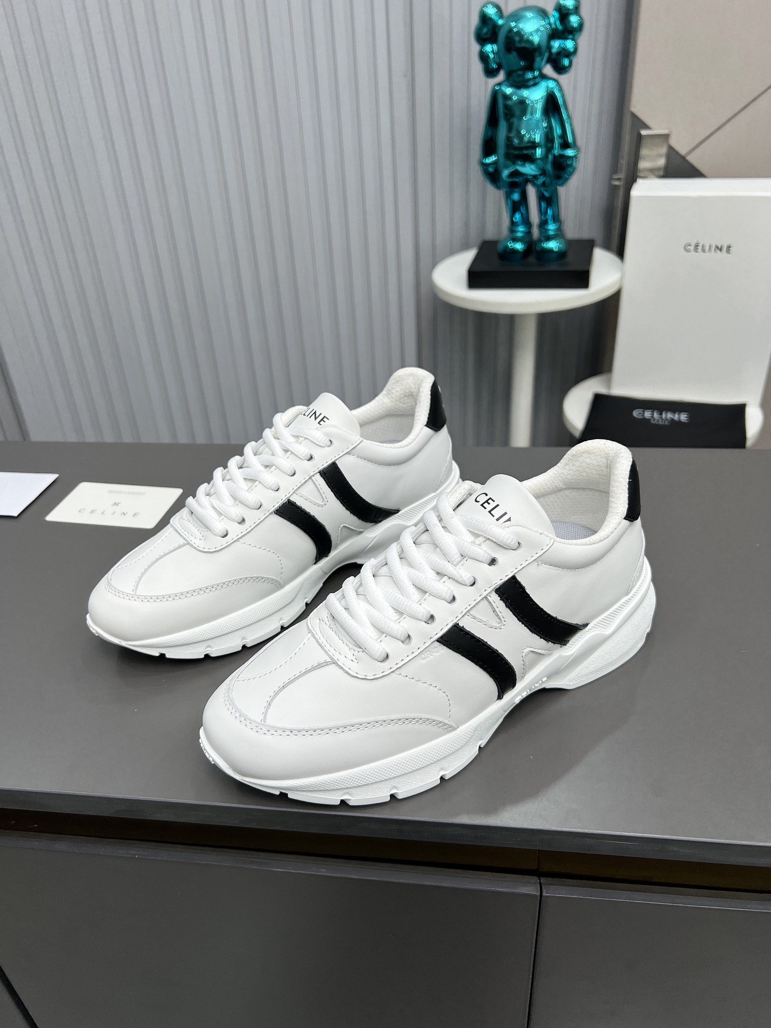 Celine Chunky Dad Sneakers White/Black