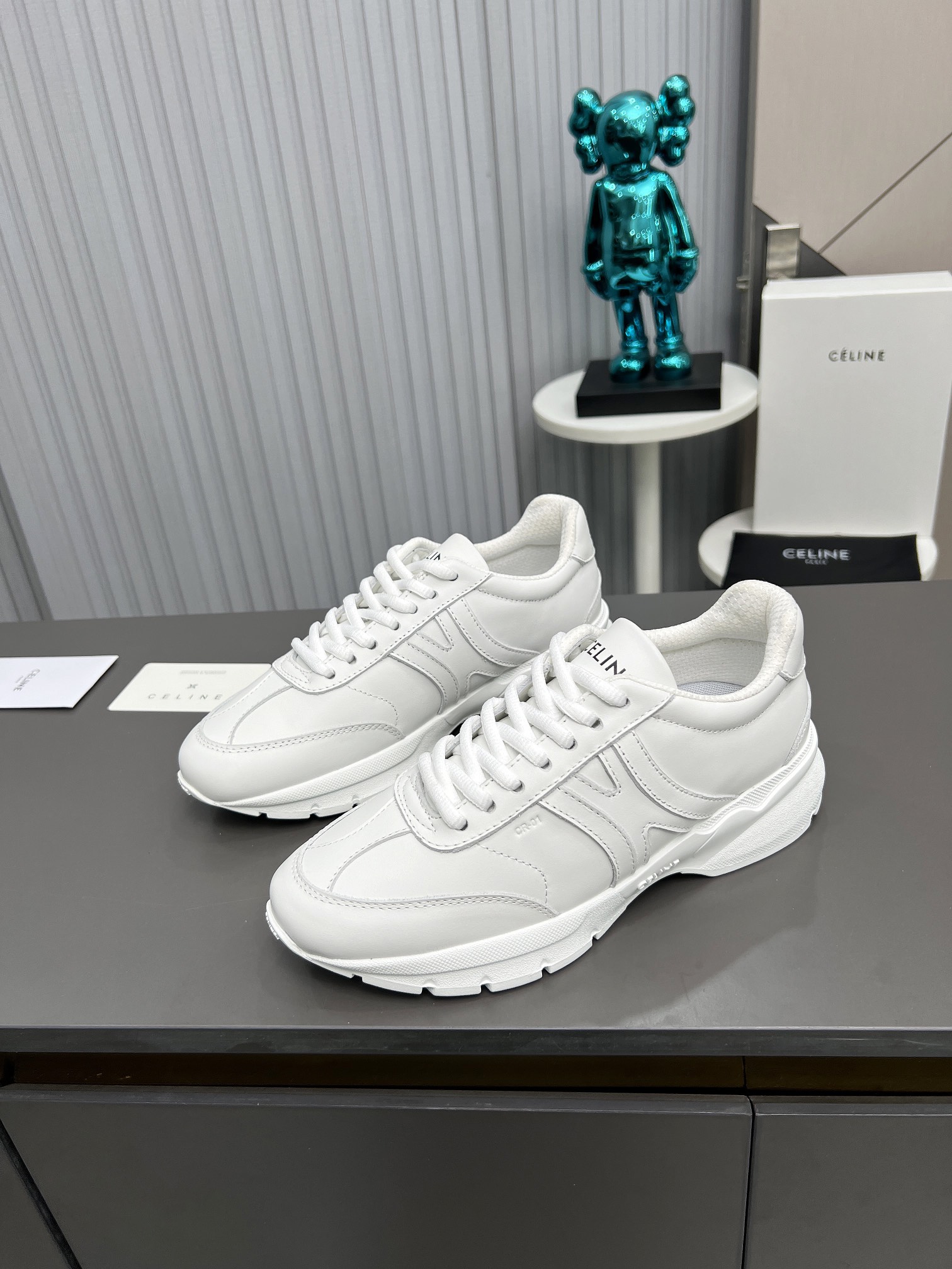 Celine Chunky Dad Sneakers White