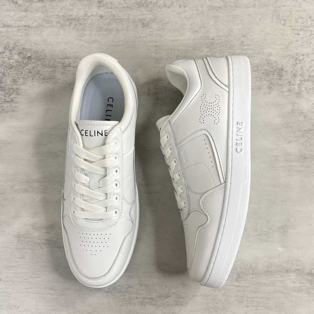 Celine CT-10 Low Sneakers White