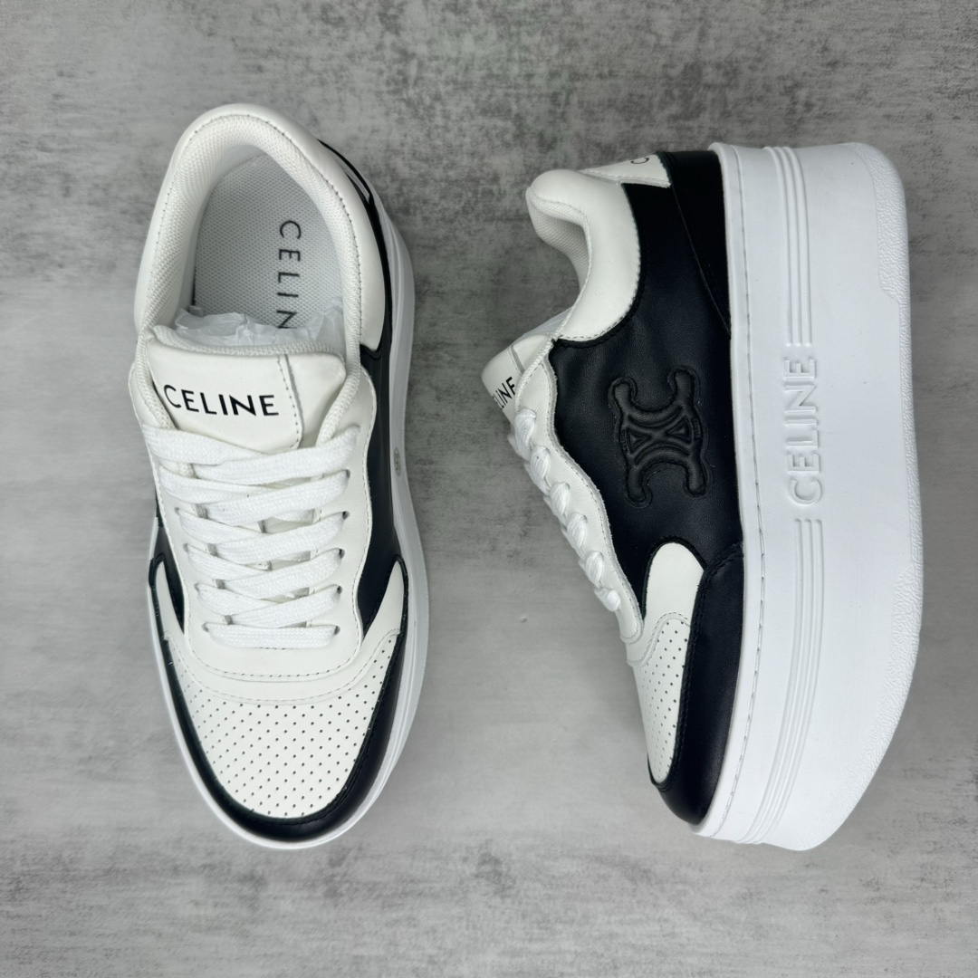 Celine Platform Sneakers White/Black