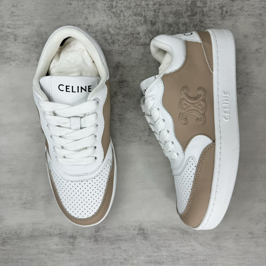 Celine Runner Low Sneakers White/Taupe