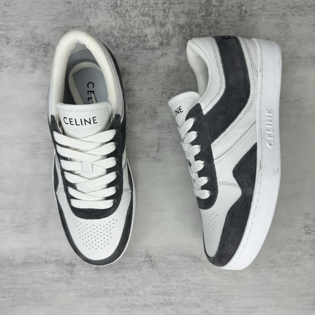 Celine Trainer Skate Sneakers White/Black