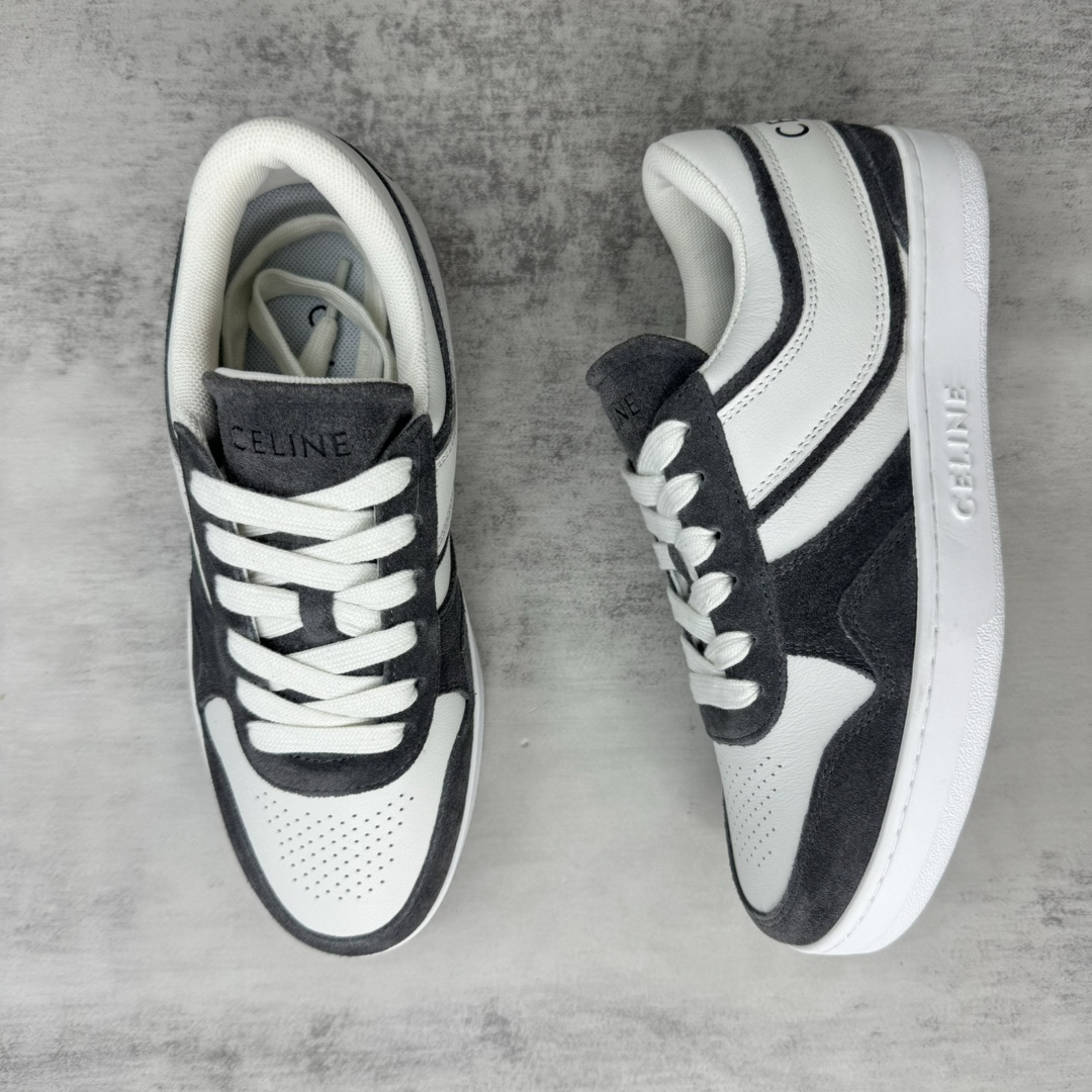 Celine Trainer Skate Sneakers Black/White