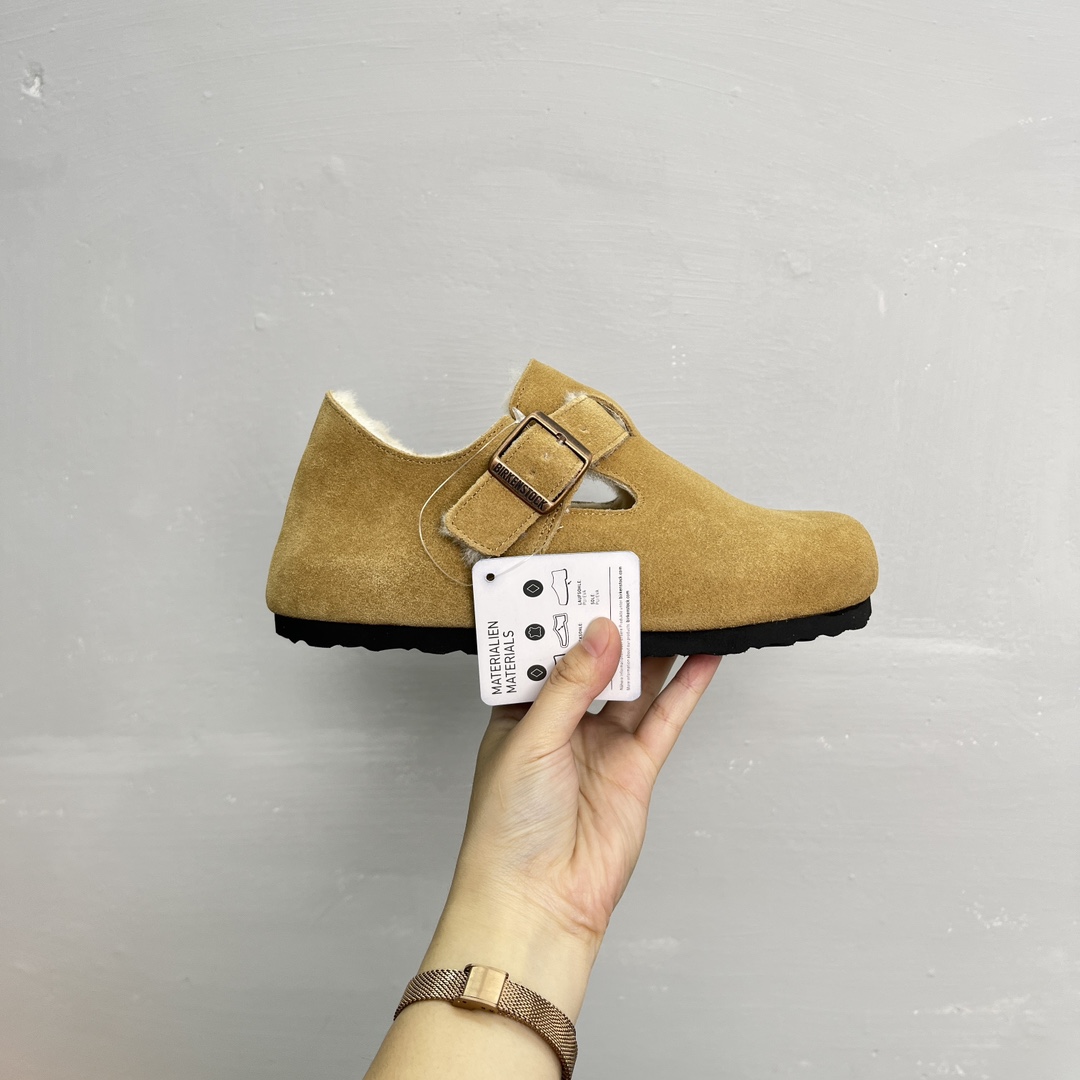 Birkenstock Fleece Lined Clog Taupe