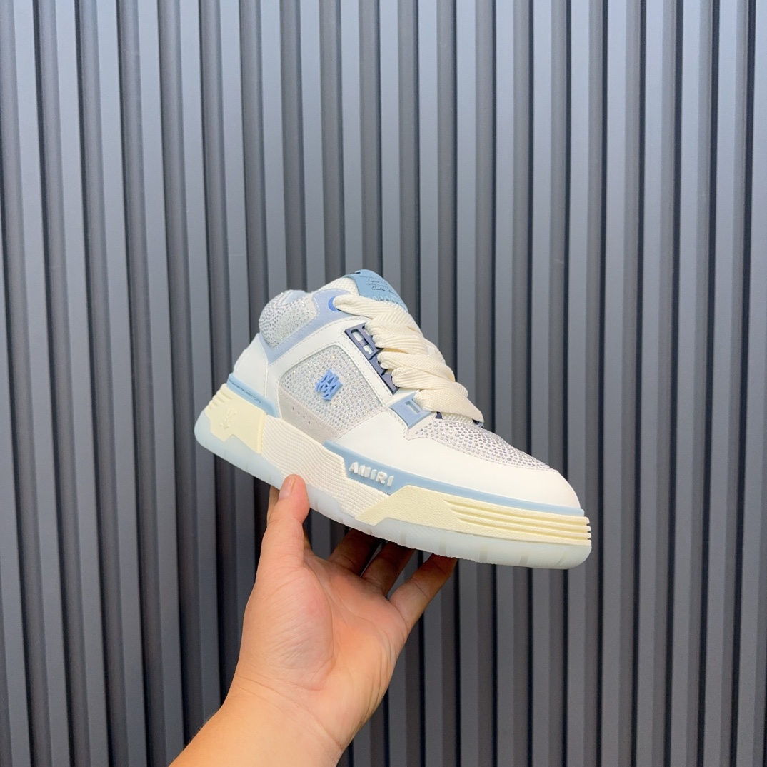 Amiri Crystal Low Sneakers Blue