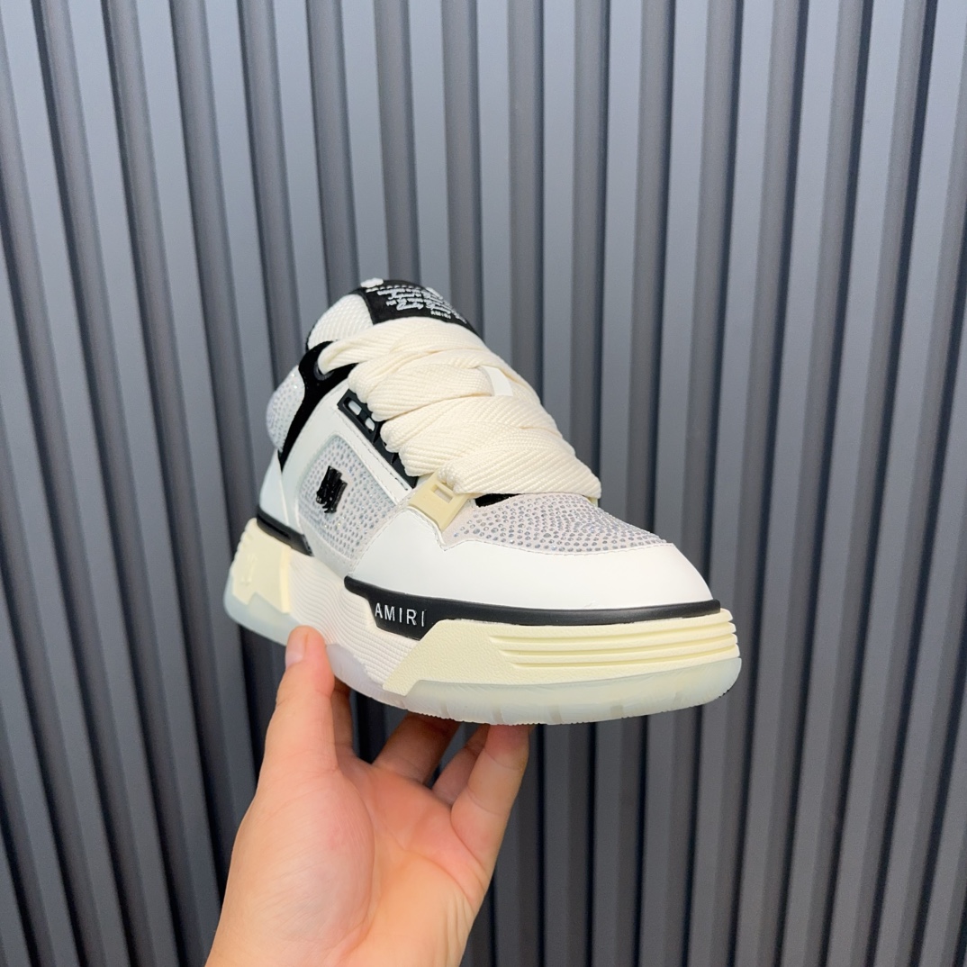 AMIRI Crystal Panel Sneakers White