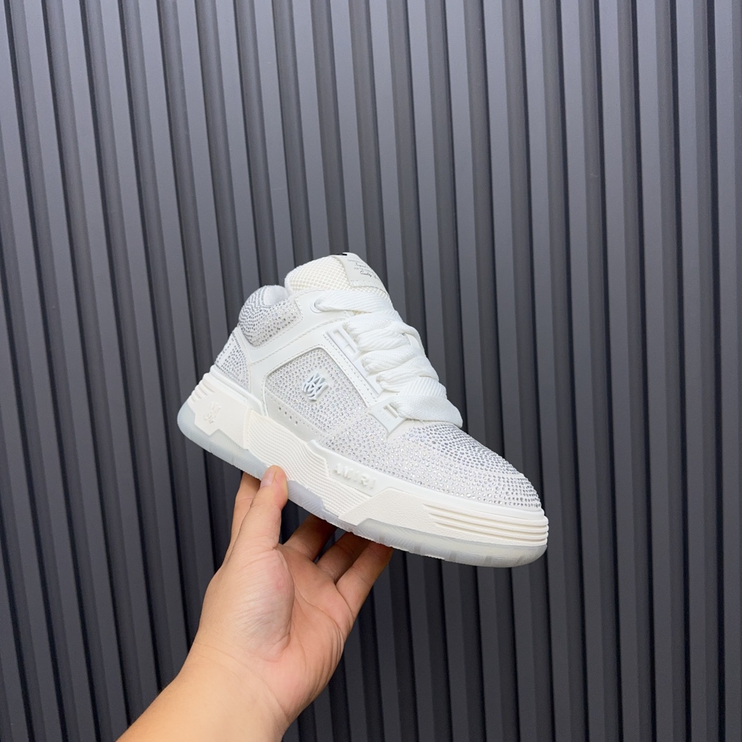 AMIRI Crystal Low-Top Sneakers White