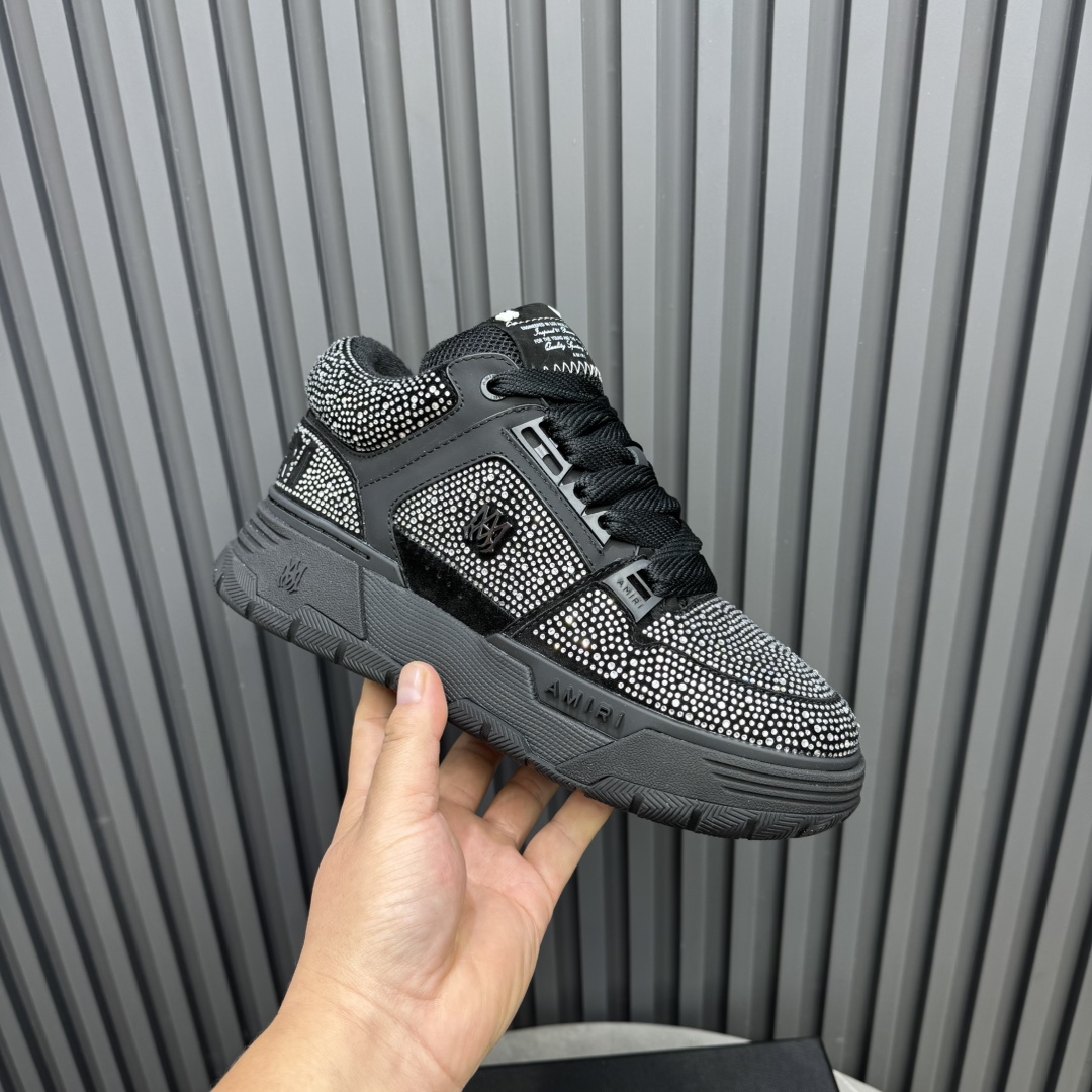 AMIRI Crystal Low Sneakers Black