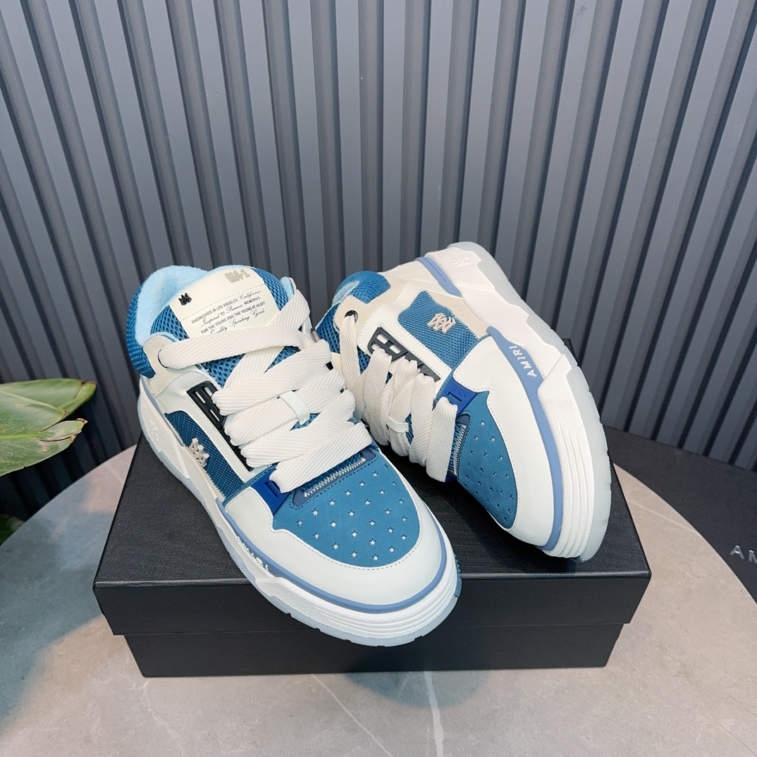 AMIRI Low-Top Sneakers Blue White