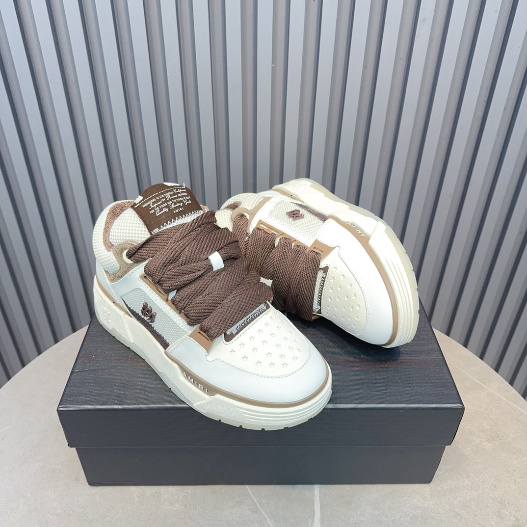 AMIRI Low-Top Sneakers White/Brown