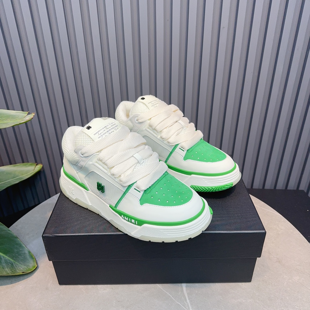 AMIRI Low-Top Sneakers White/Green