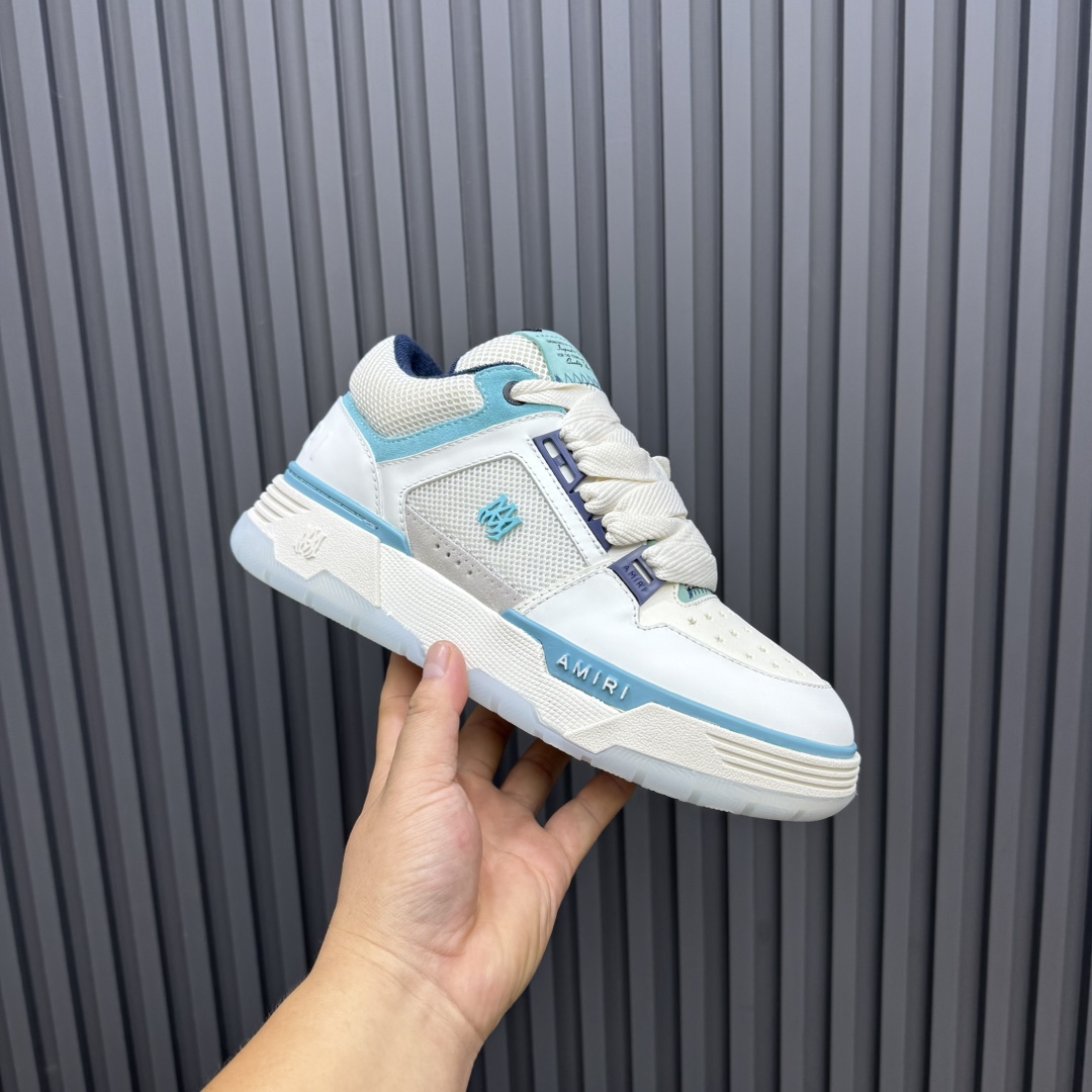 AMIRI Low-Top Sneakers White Blue