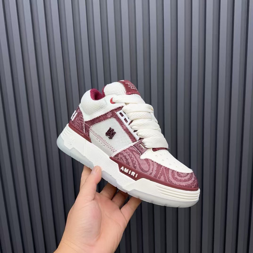 Amiri Low-Top Sneakers Burgundy