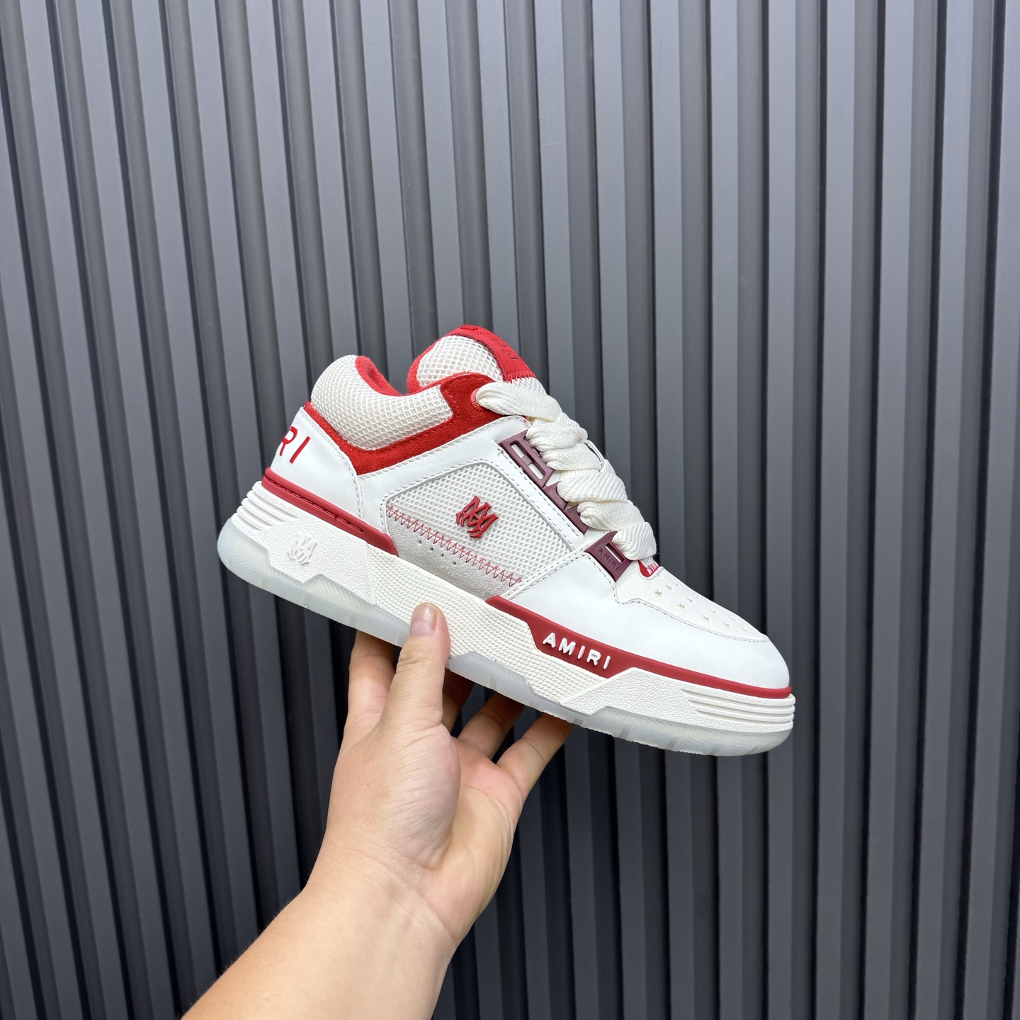 Amiri Low-Top Sneakers White/Red