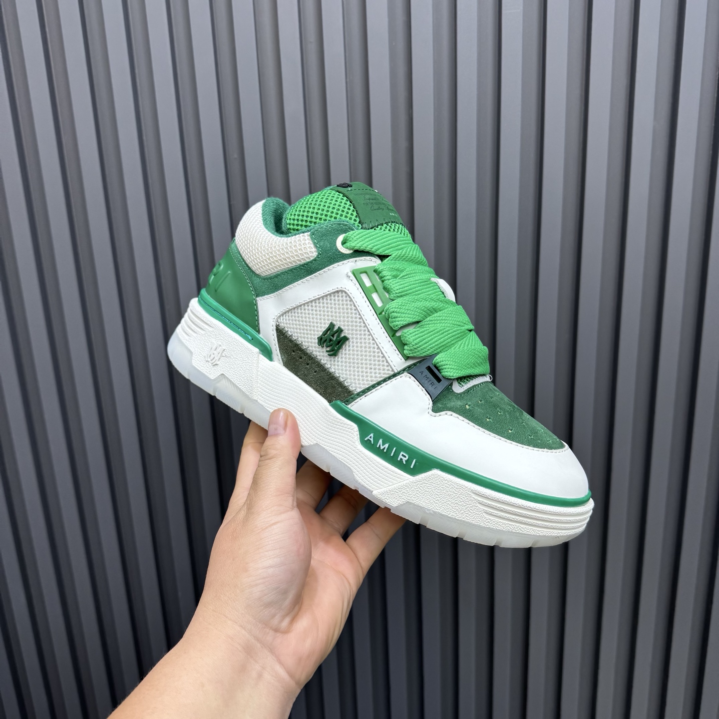 AMIRI Low-Top Sneakers Green/White