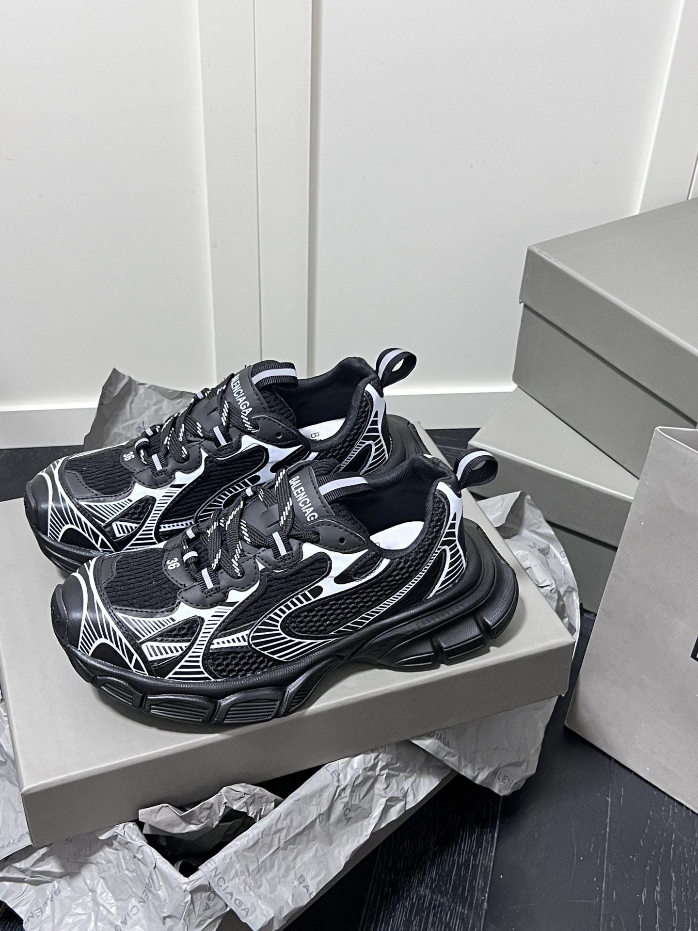 Balenciaga Chunky Dad Sneakers Black