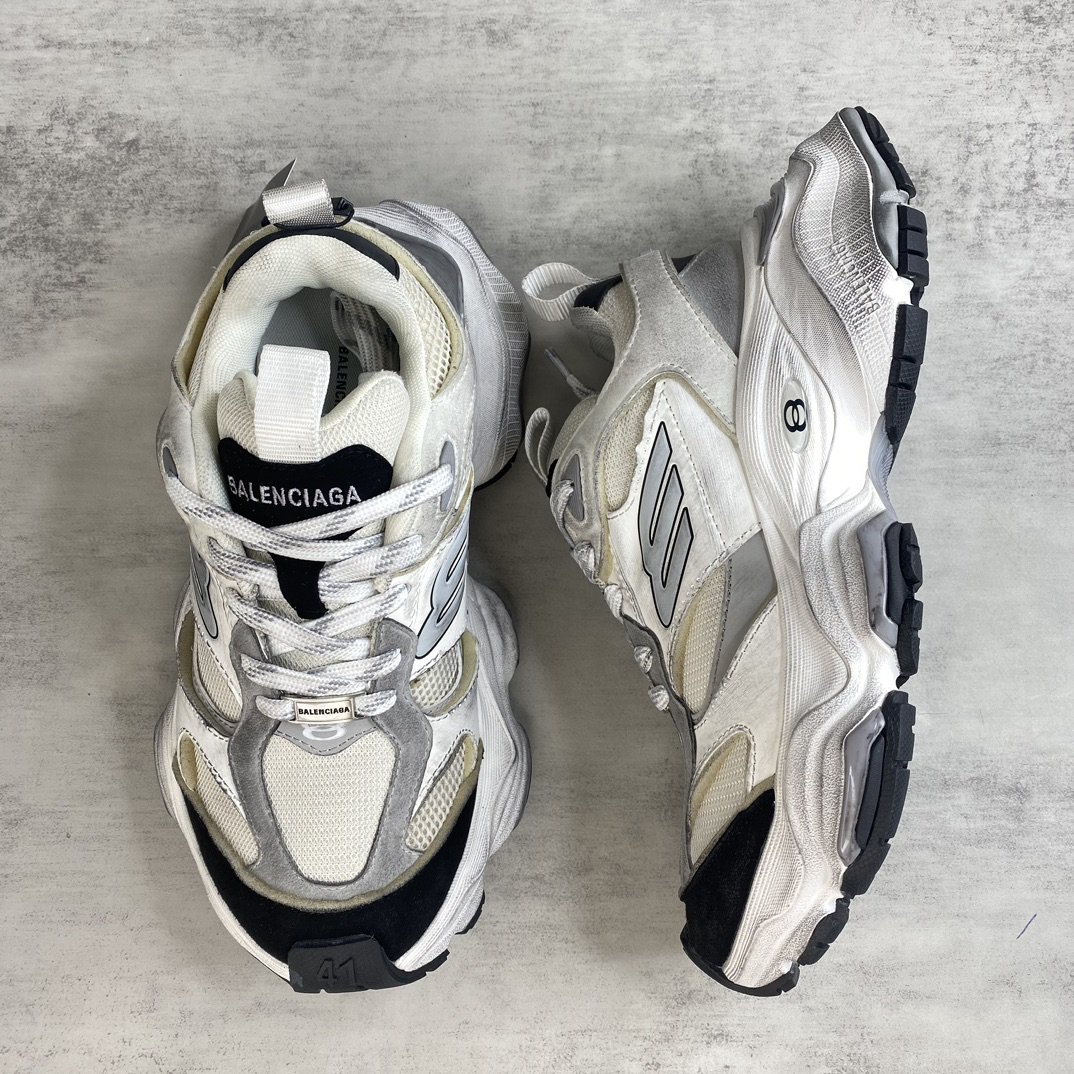 Balenciaga Cargo Runner Sneakers White
