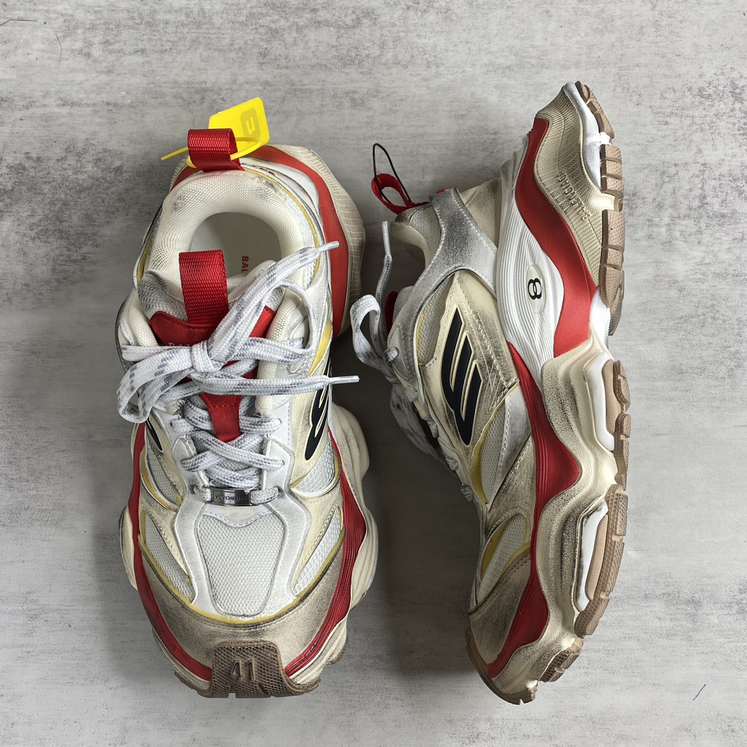 Balenciaga Cargo Sneaker White Red