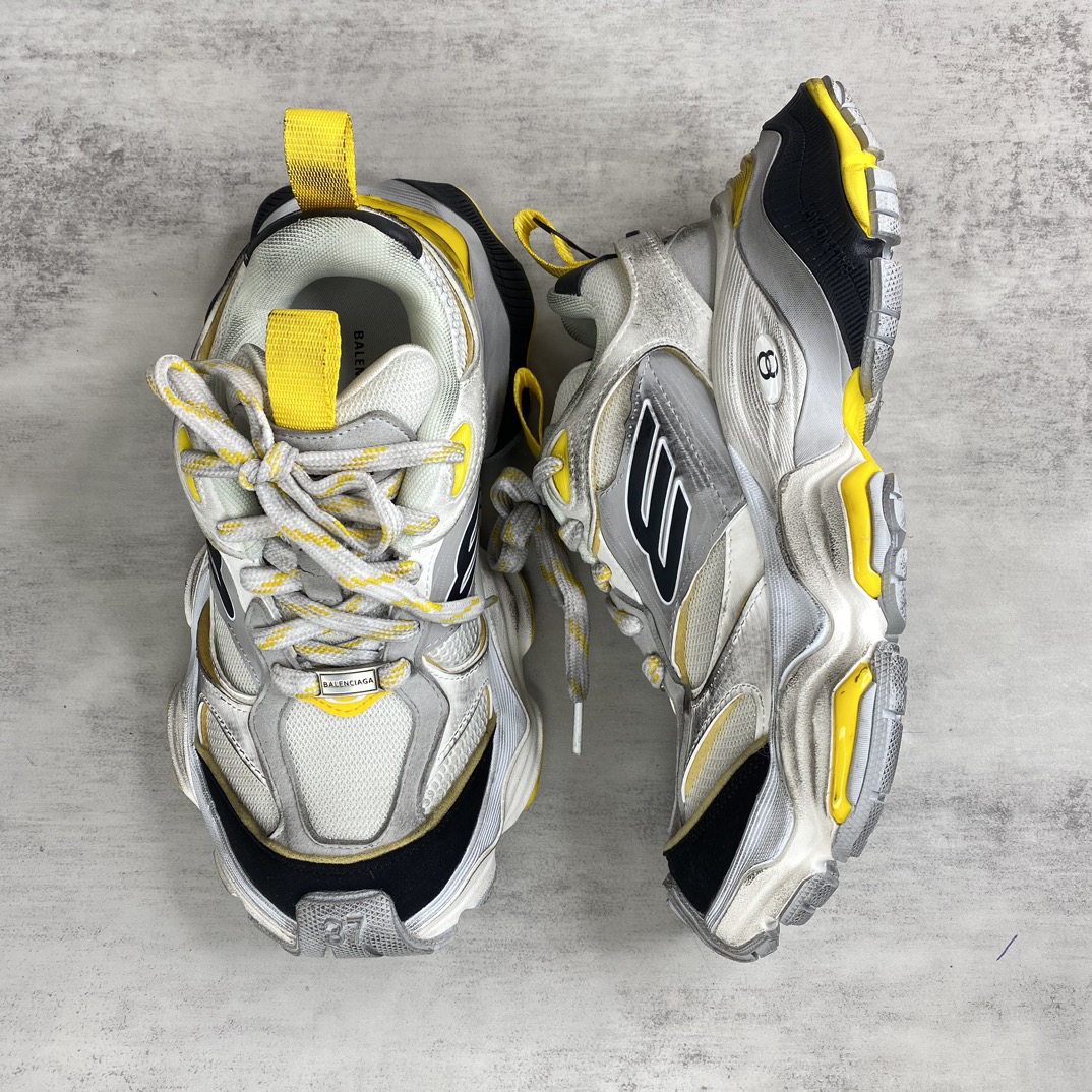 Balenciaga Cargo Chunky Sneakers White Yellow