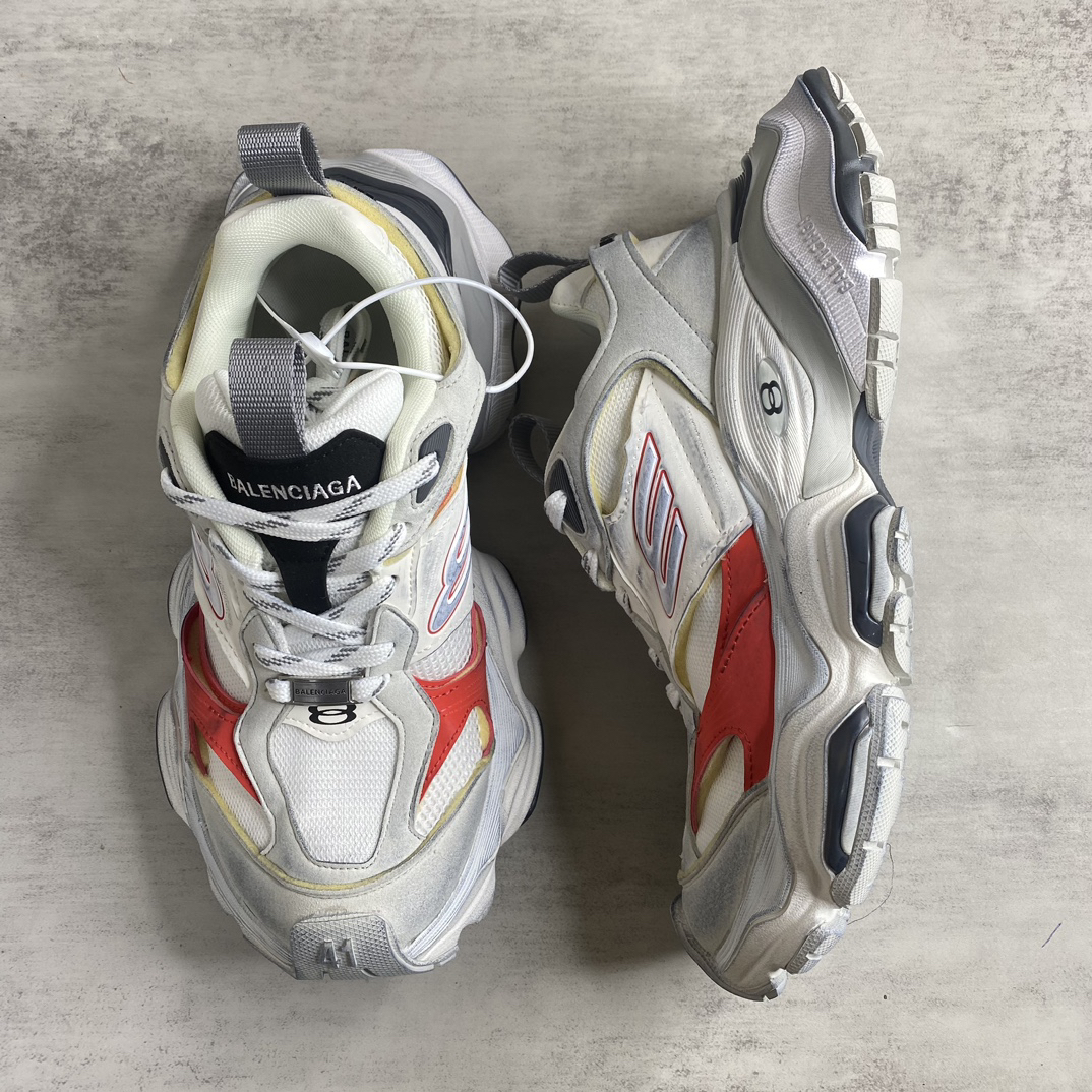 Balenciaga Cargo Sneaker White Red