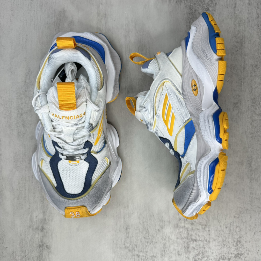 Balenciaga Cargo Sneakers White/Blue/Yellow