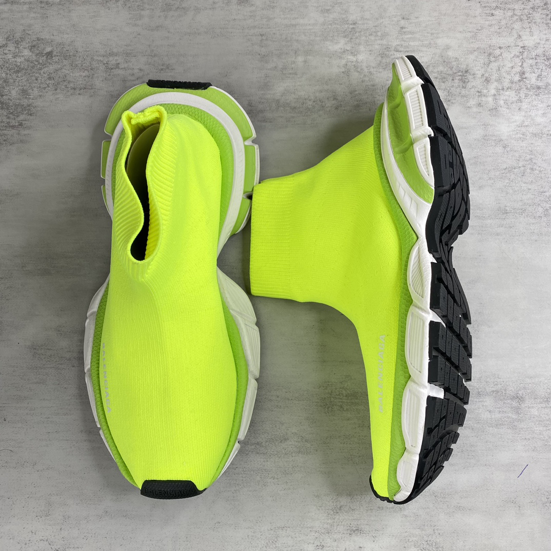 Balenciaga 3XL Sock Sneaker Neon Yellow