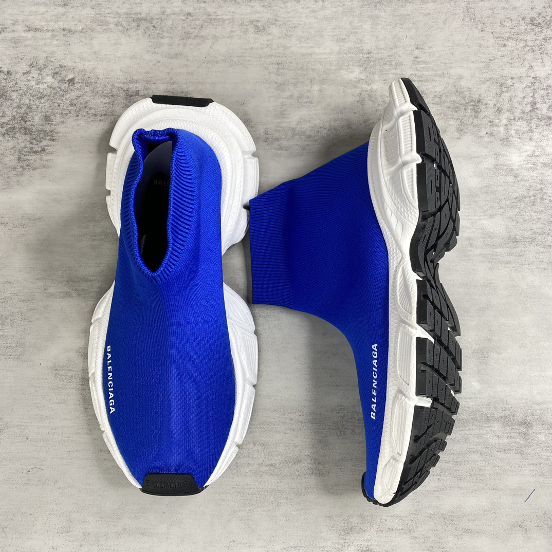 Balenciaga Speed Sock Sneakers Blue