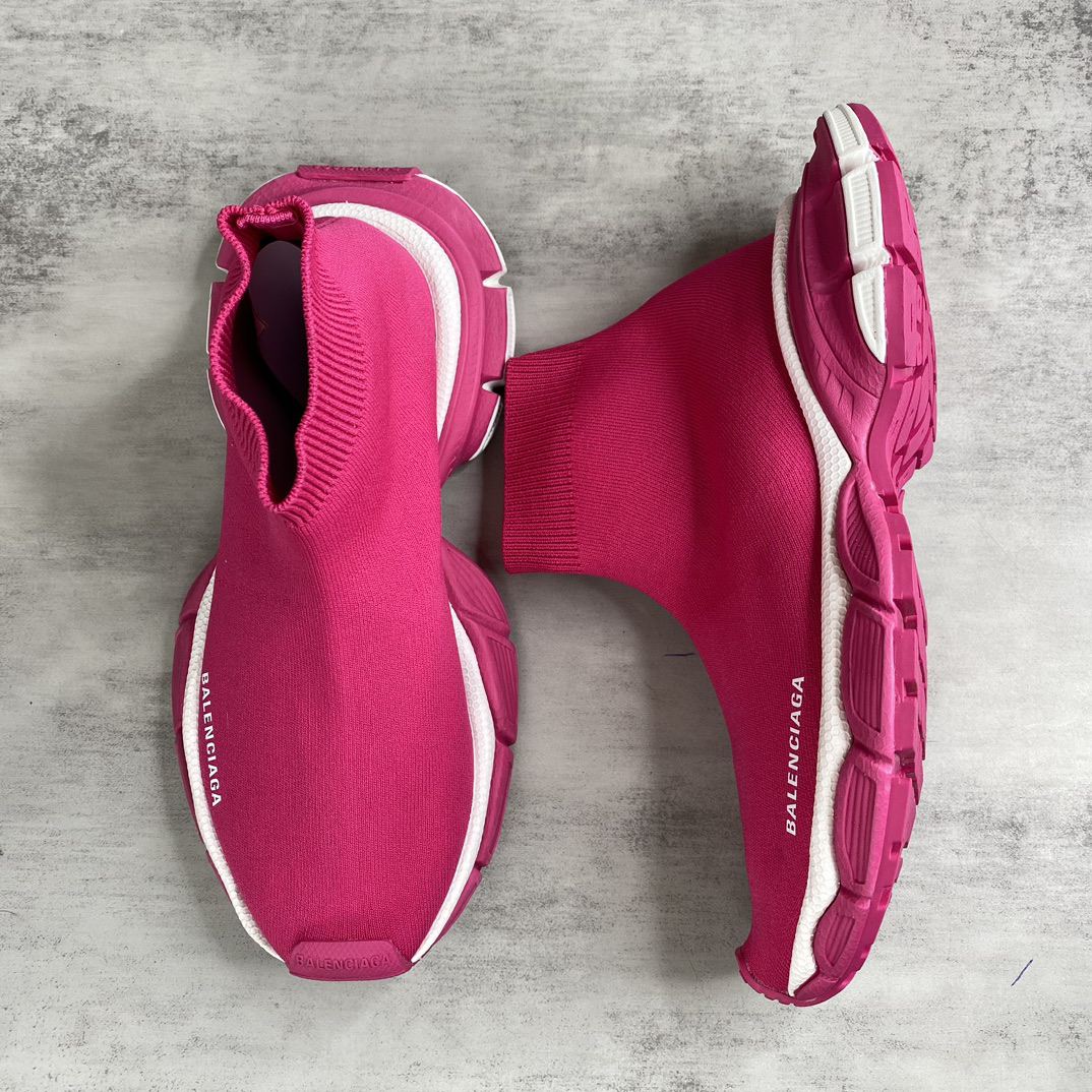 Balenciaga Speed Sock Sneakers Pink
