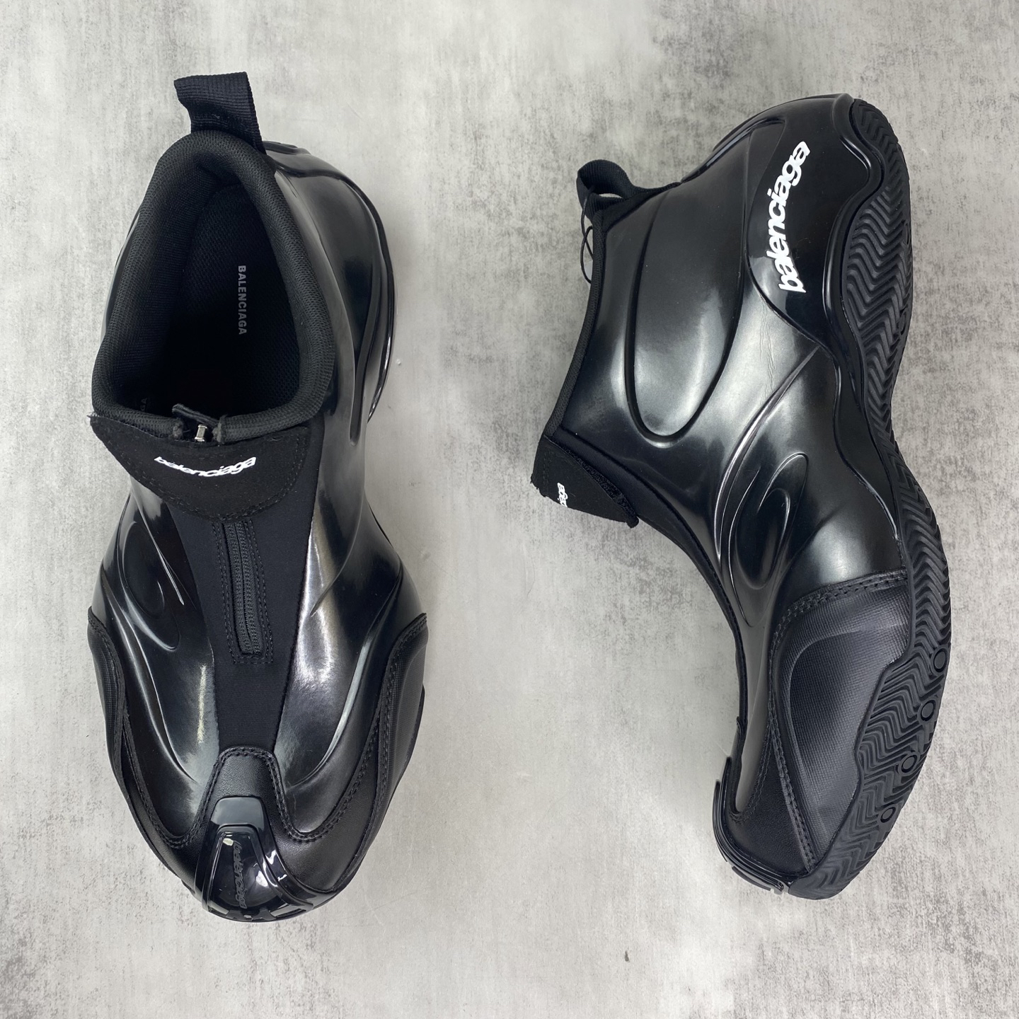 Balenciaga Zip Basketball Shoes Black